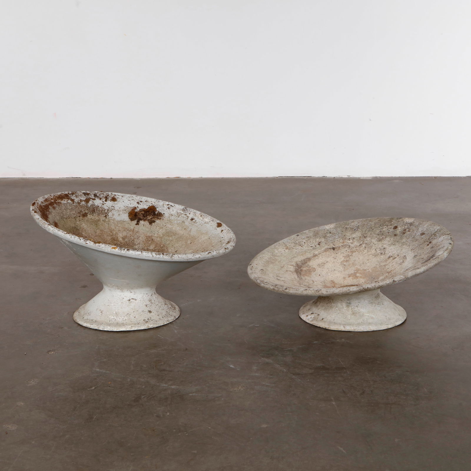 Pair of Short Willy Guhl Off Kilter Planters, 1960s (1 of 7)