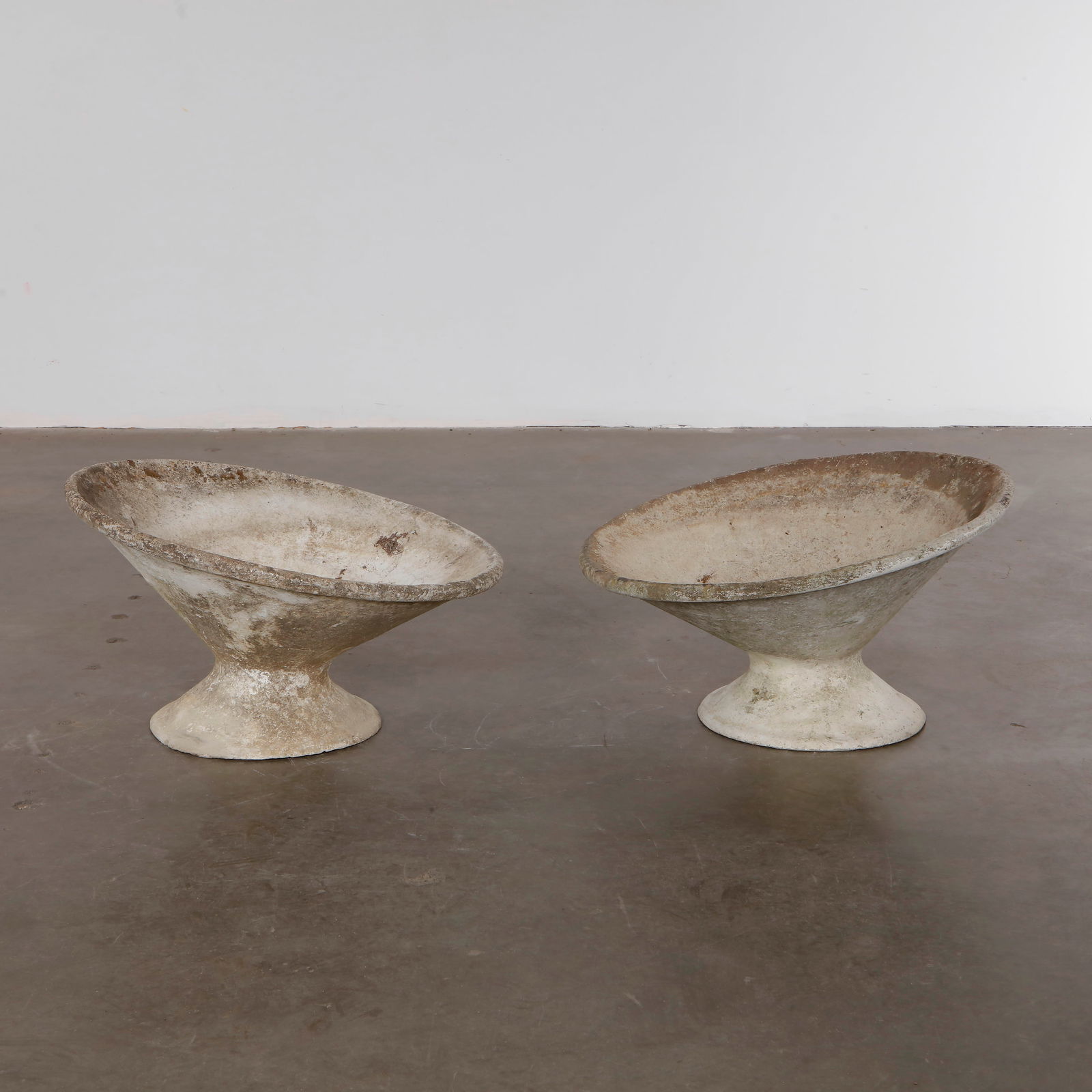 Pair of Short Willy Guhl Off Kilter Planters, 1960s (1 of 11)