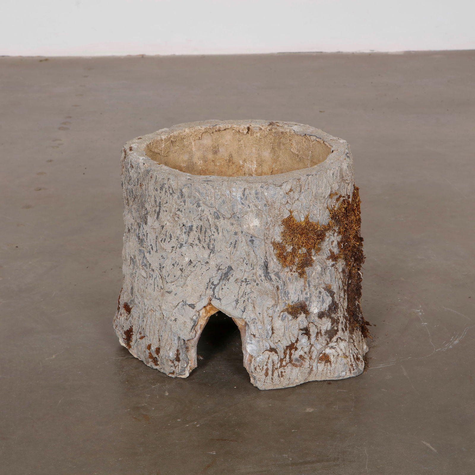 Faux Bois Tree Trunk Planter, 1960s (1 of 9)