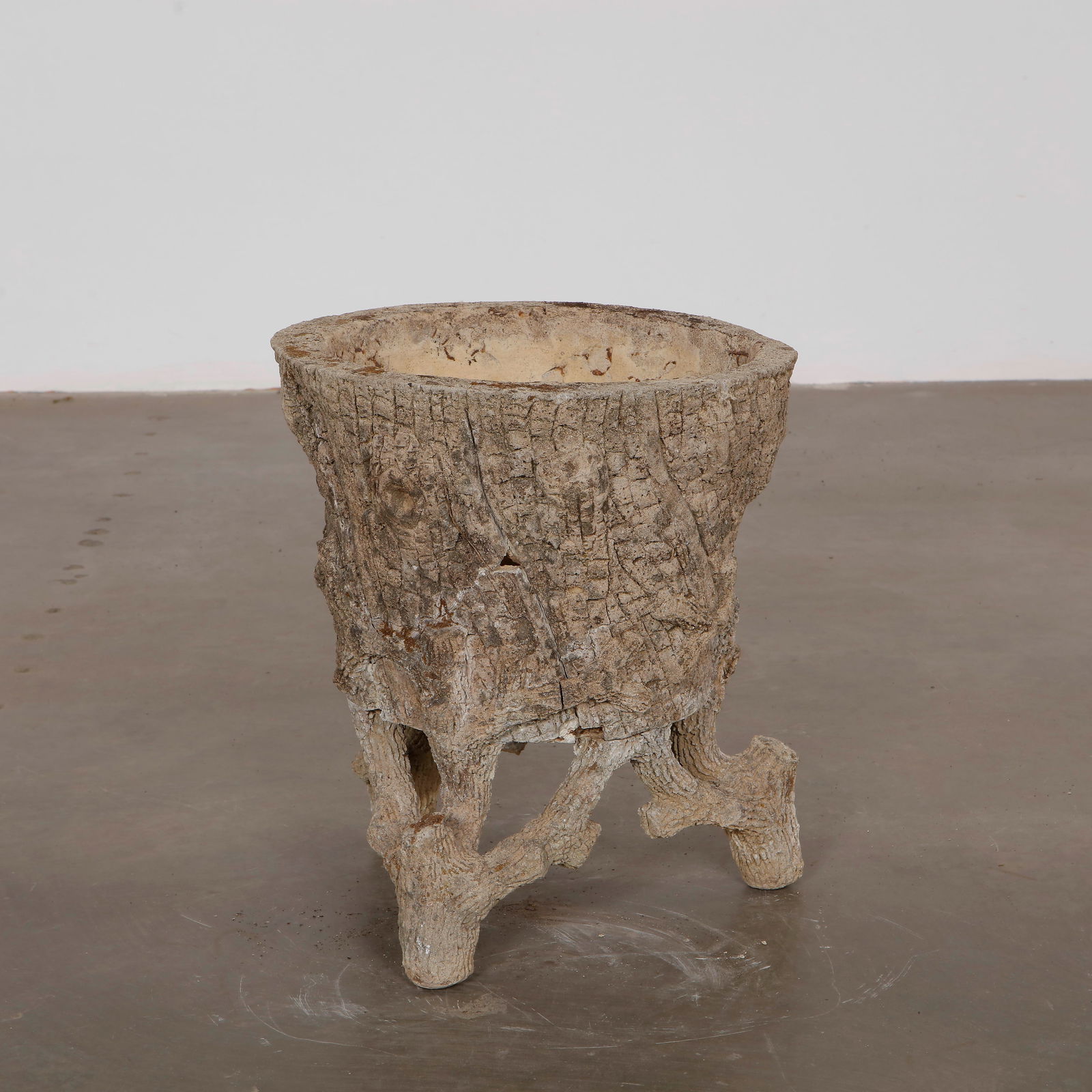 Faux Bois Tree Trunk Planter, 1960s (1 of 8)