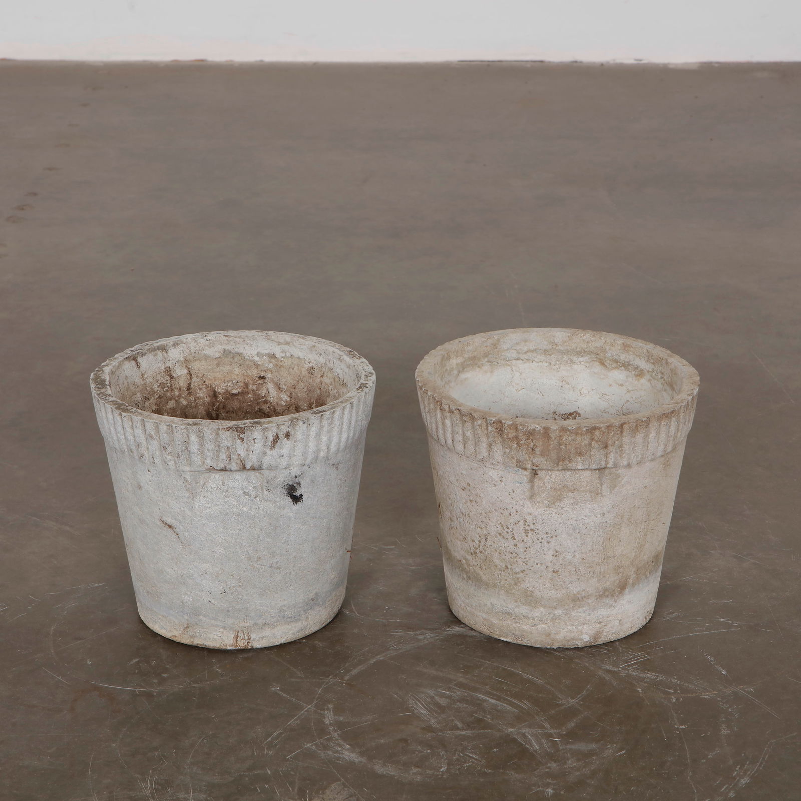 Pair of Small Willy Guhl Round Flower Pots, 1960s (1 of 7)