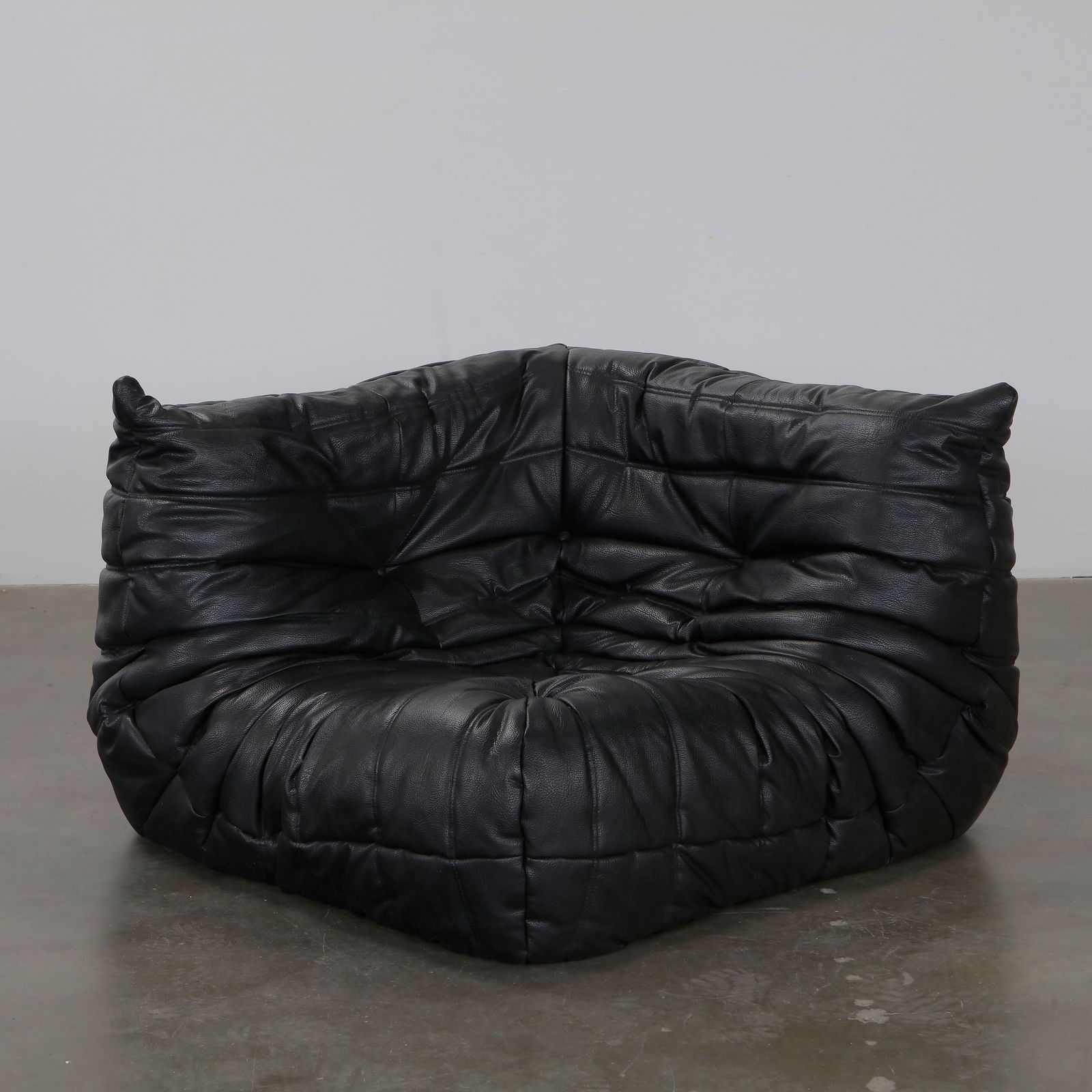 Michel Ducaroy for Ligne Roset, Black Corner Togo Sofa, 1990s (1 of 9)