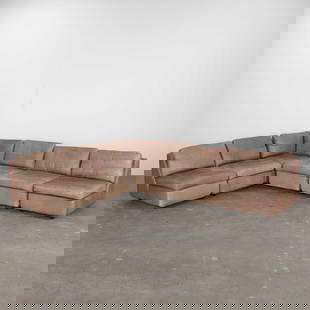 De Sede, Modular Leather Sofa, 1970: Vintage leather corner sofa, iconic 1970s design, specifically a model called a corner sofa. This modular, flexible set adapts perfectly to different configurations according to your needs: angled, li