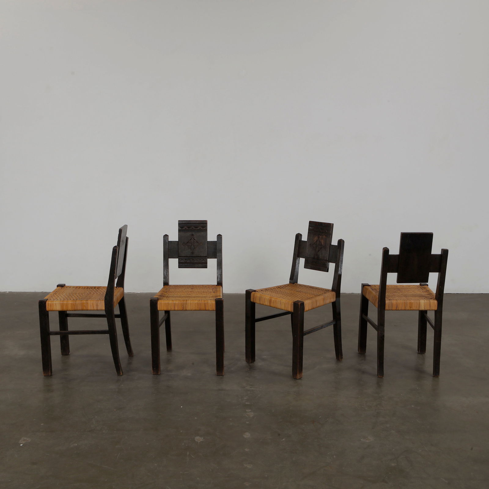Set of Four Brutalist Chairs in the style of Francis Jourdain, 1960s (1 of 18)