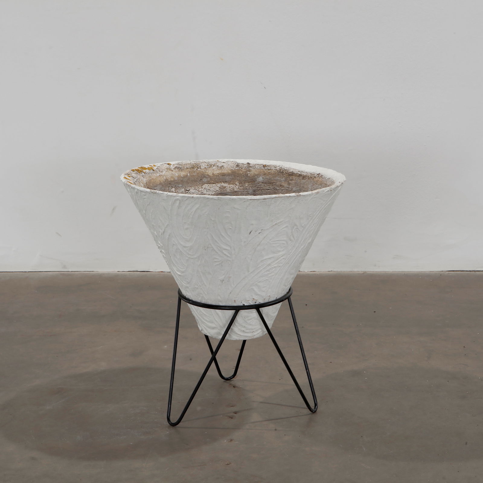 Conical Concrete Planter with Stand, 1960s (1 of 7)