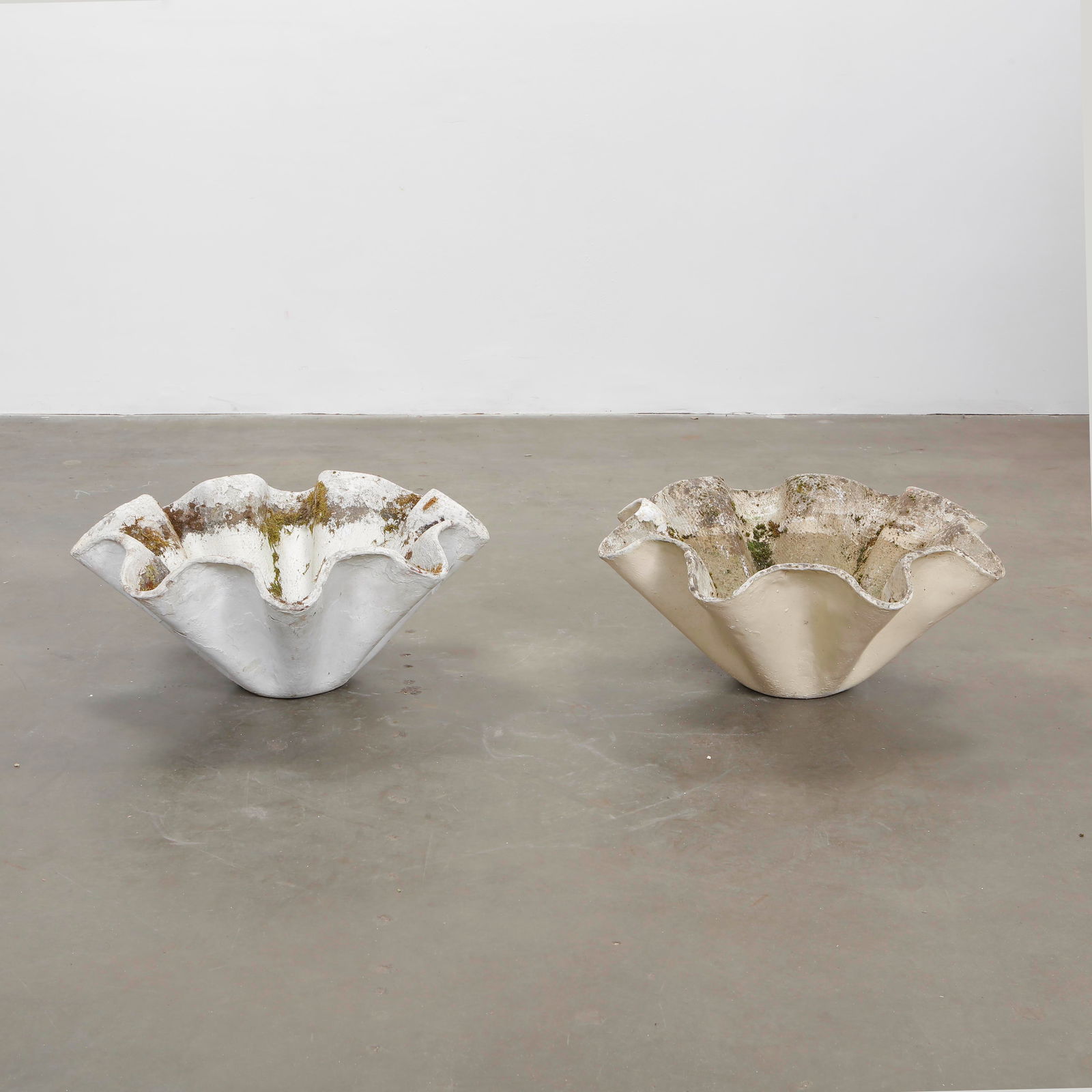 Pair of Large Willy Guhl Elephant Ear Planters, 1960s (1 of 9)