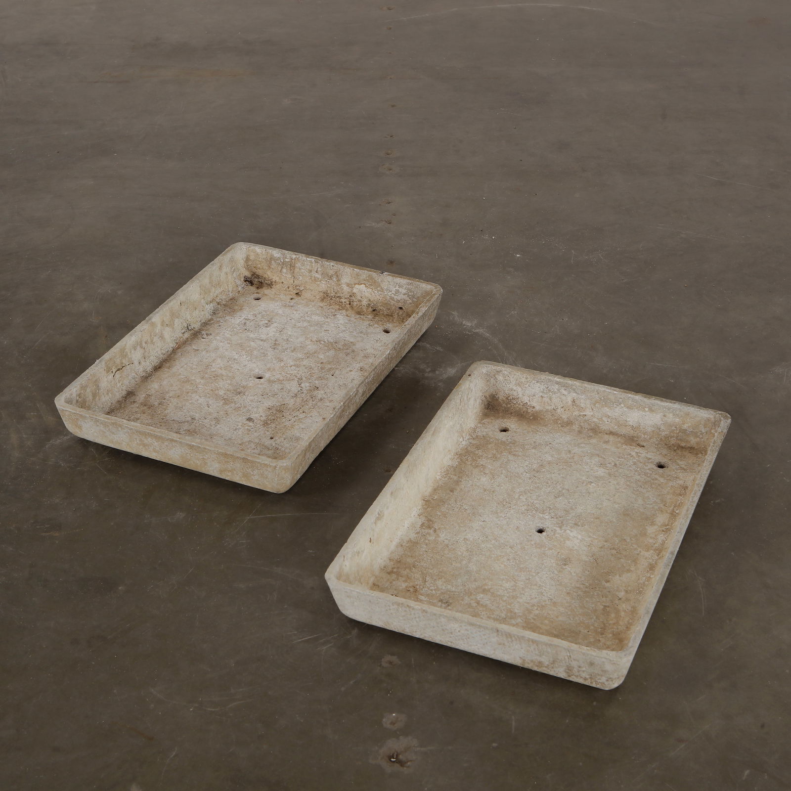 Willy Guhl, Pair of Large Concrete Trays, 1960s (1 of 12)