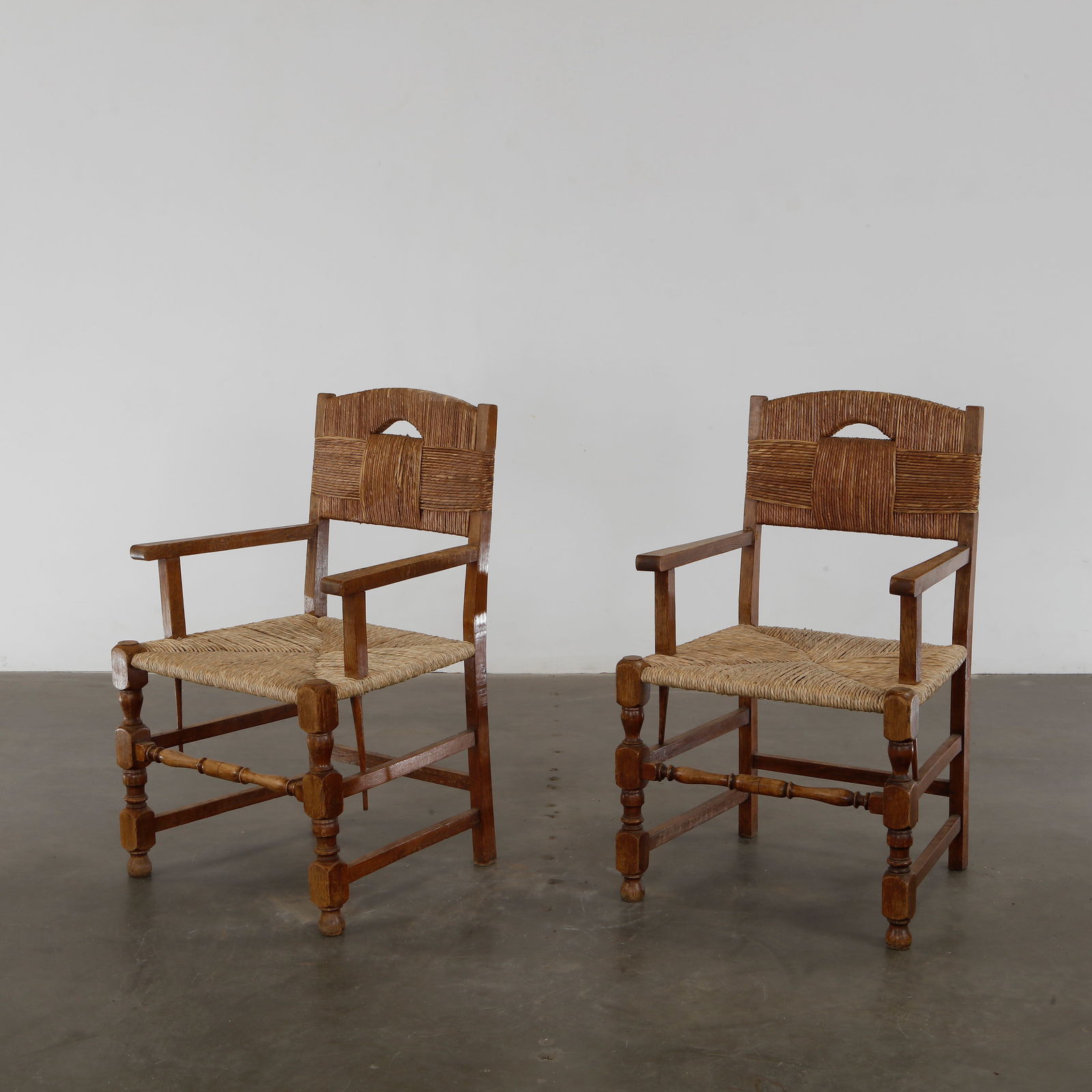 Charles Dudouyt, Pair of Brutalist Armchairs, 1960s (1 of 14)
