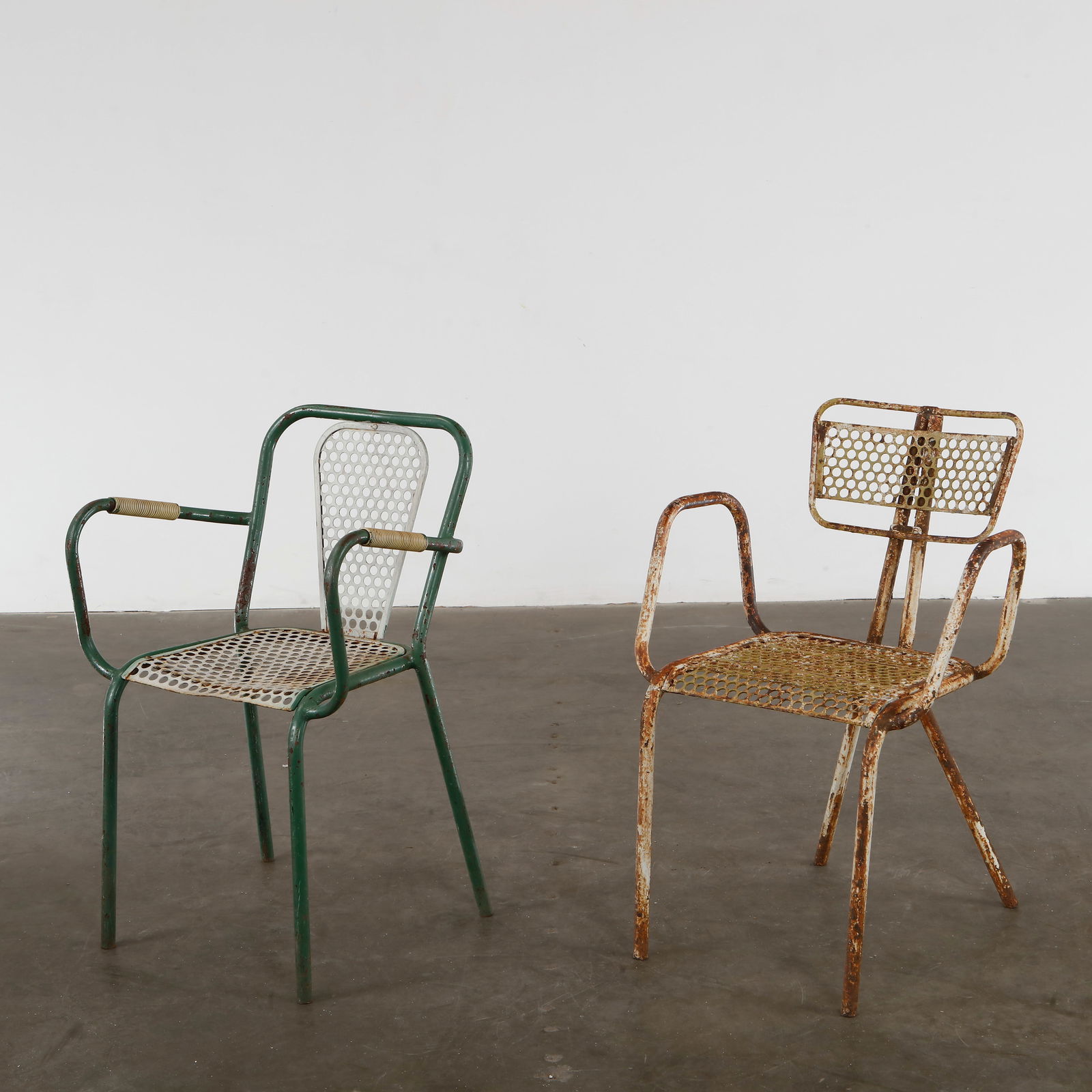Rene Malaval, Pair of Outdoor Chairs, 1960s (1 of 10)