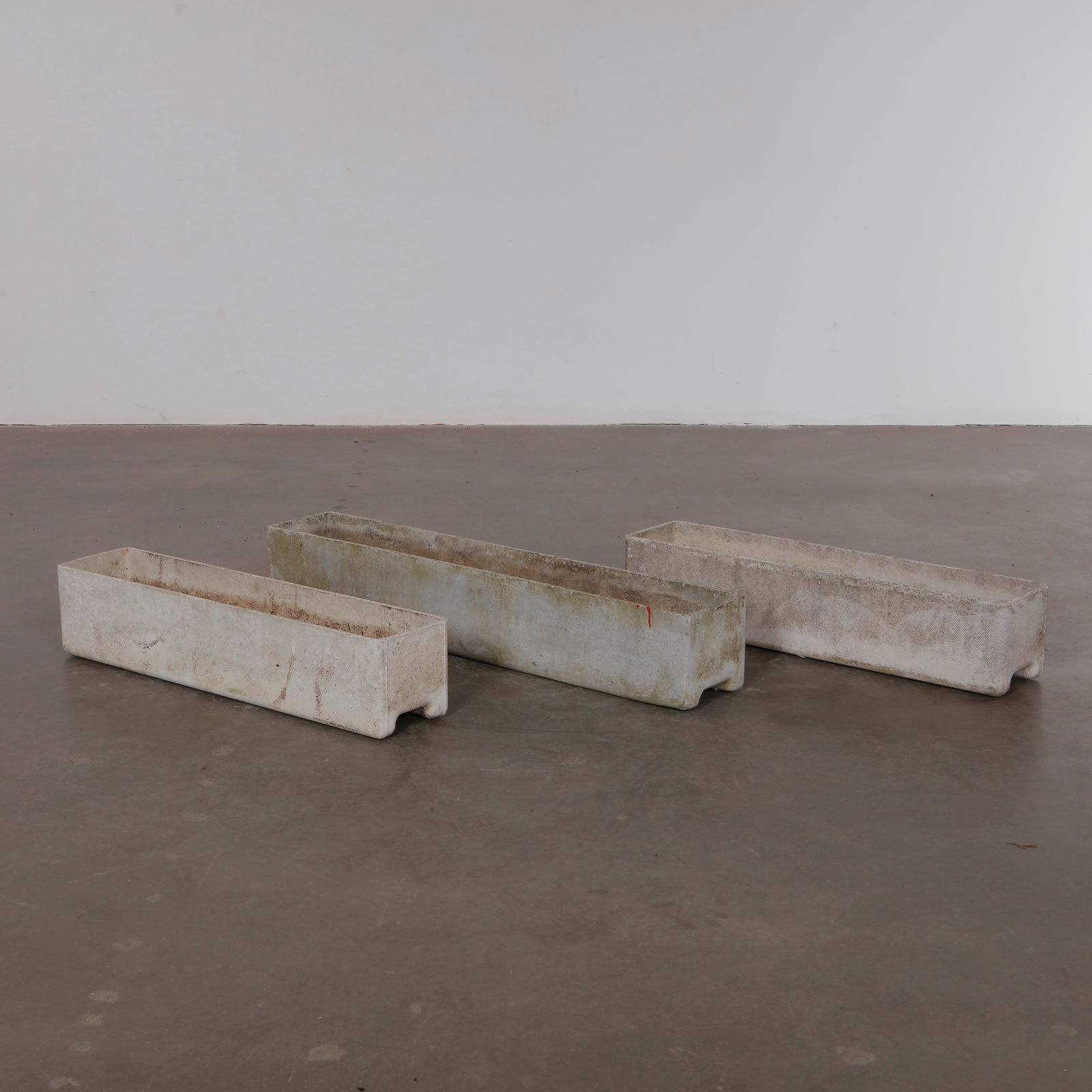 Willy Guhl, Trio of Medium and Large Rectangular Planters, 1960s (1 of 14)