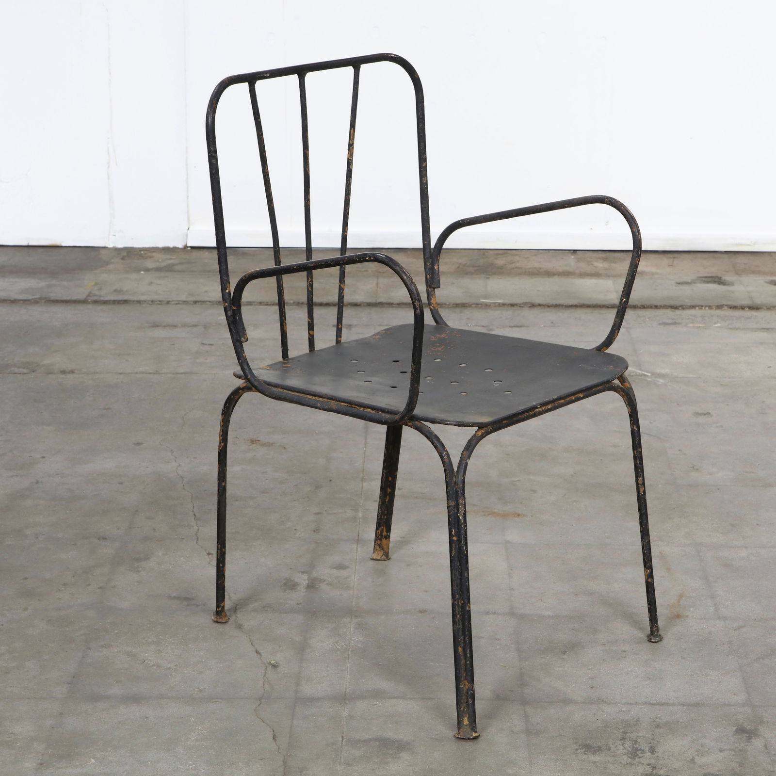 Mid-Century Metal Outdoor Armchair, 1950s (1 of 8)