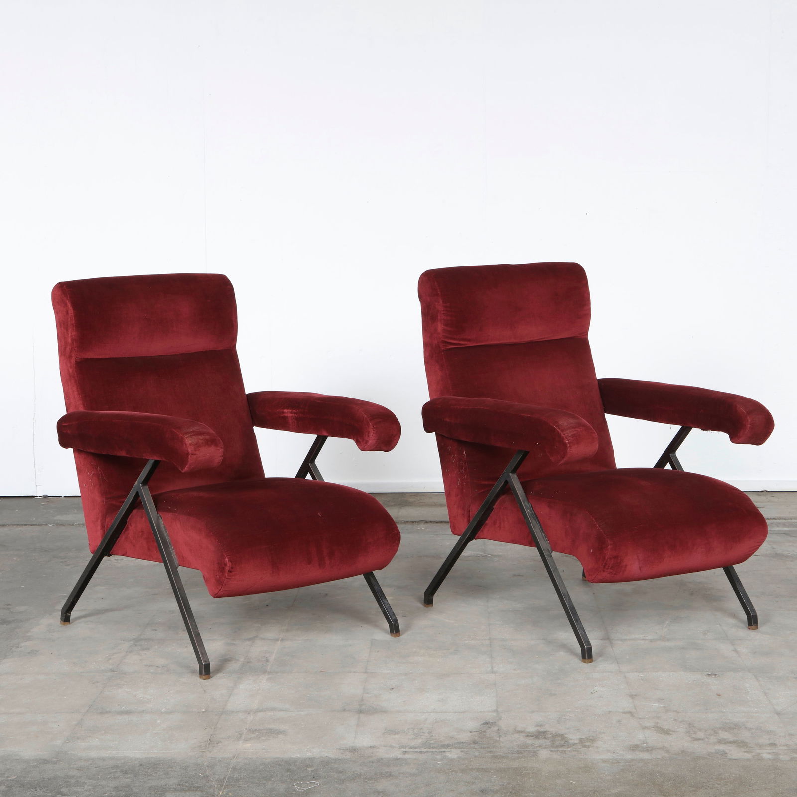 Silvio Cavatorta, Pair of Armchairs with Reclining Position, 1950s (1 of 14)