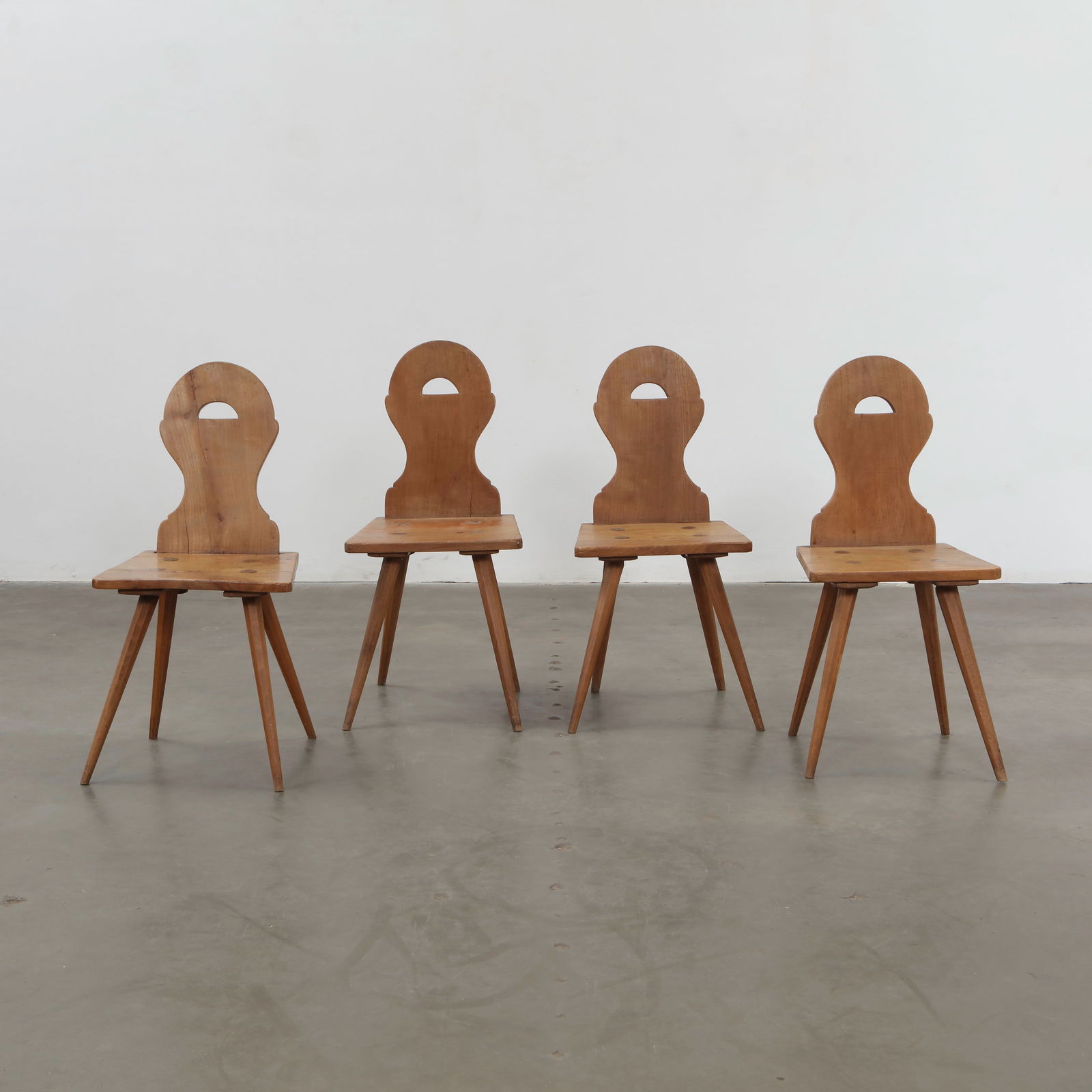 Tirol Workshop, Set of Four Brutalist Alpine Chairs, 1960s (1 of 20)