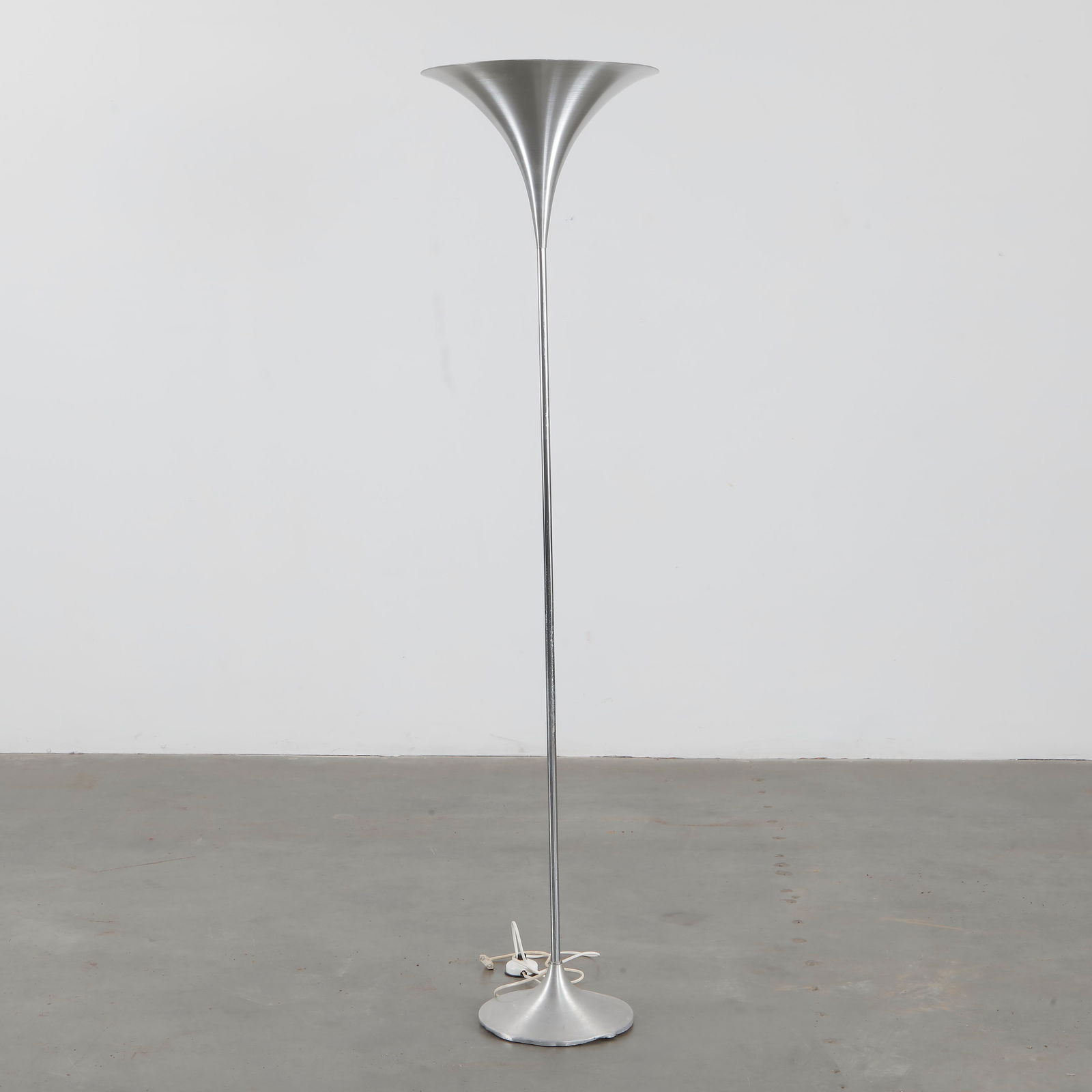 Doria,  Brushed Aluminum Floor Lamp, 1970s (1 of 4)