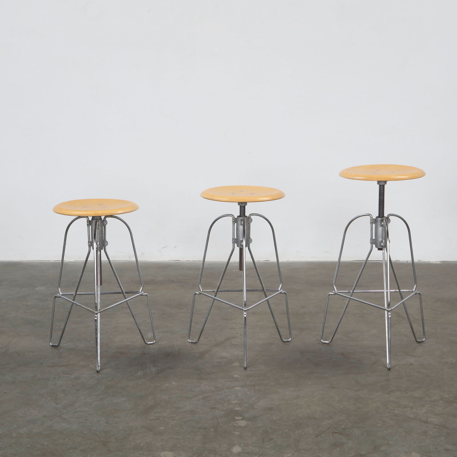 Jeff Covey for Herman Milller, Set of Three Stools, 1950 (1 of 9)