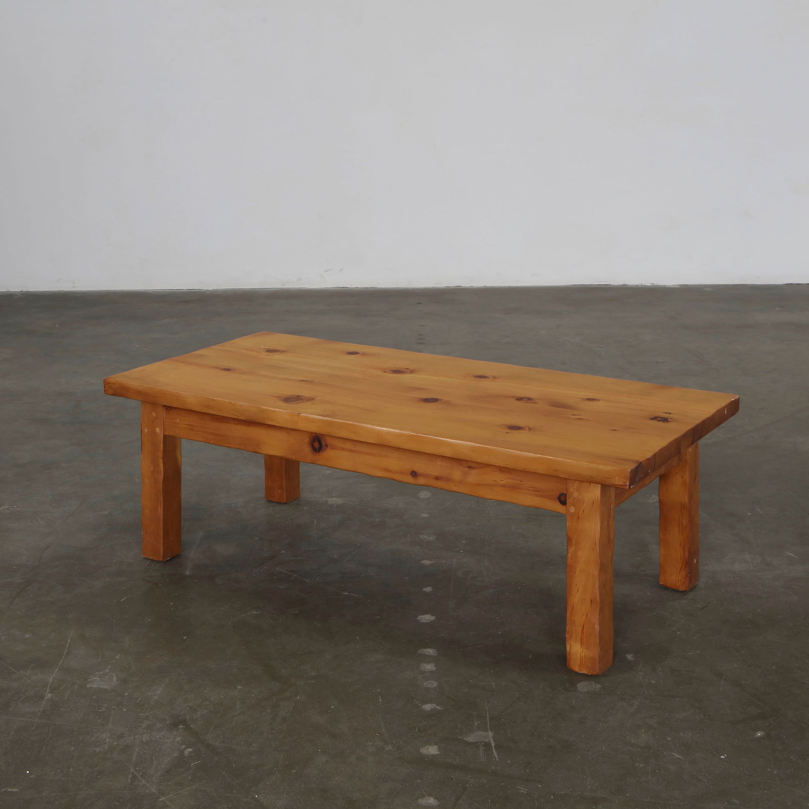 French Pine Coffee Table, 1970s (1 of 14)