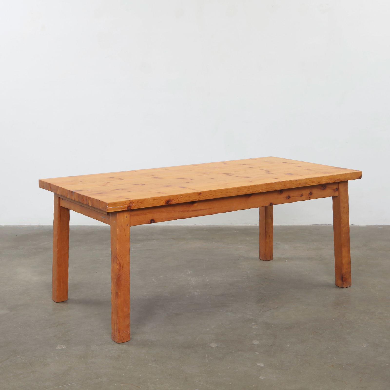 French Pine Dining Table in the style of Charlotte Perriand, 1970s (1 of 10)