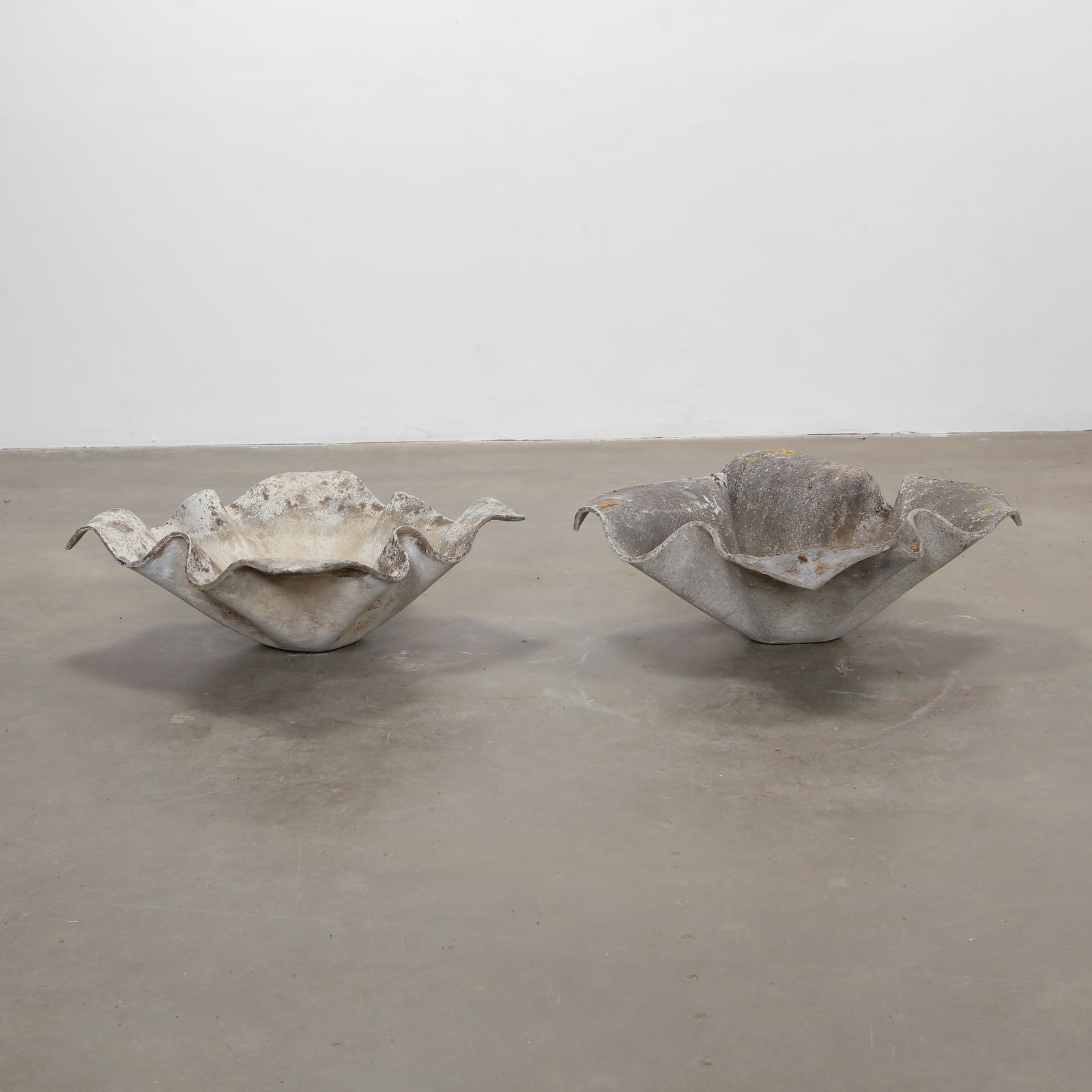 Pair of Large Willy Guhl Elephant Ear Planters, 1960 (1 of 10)