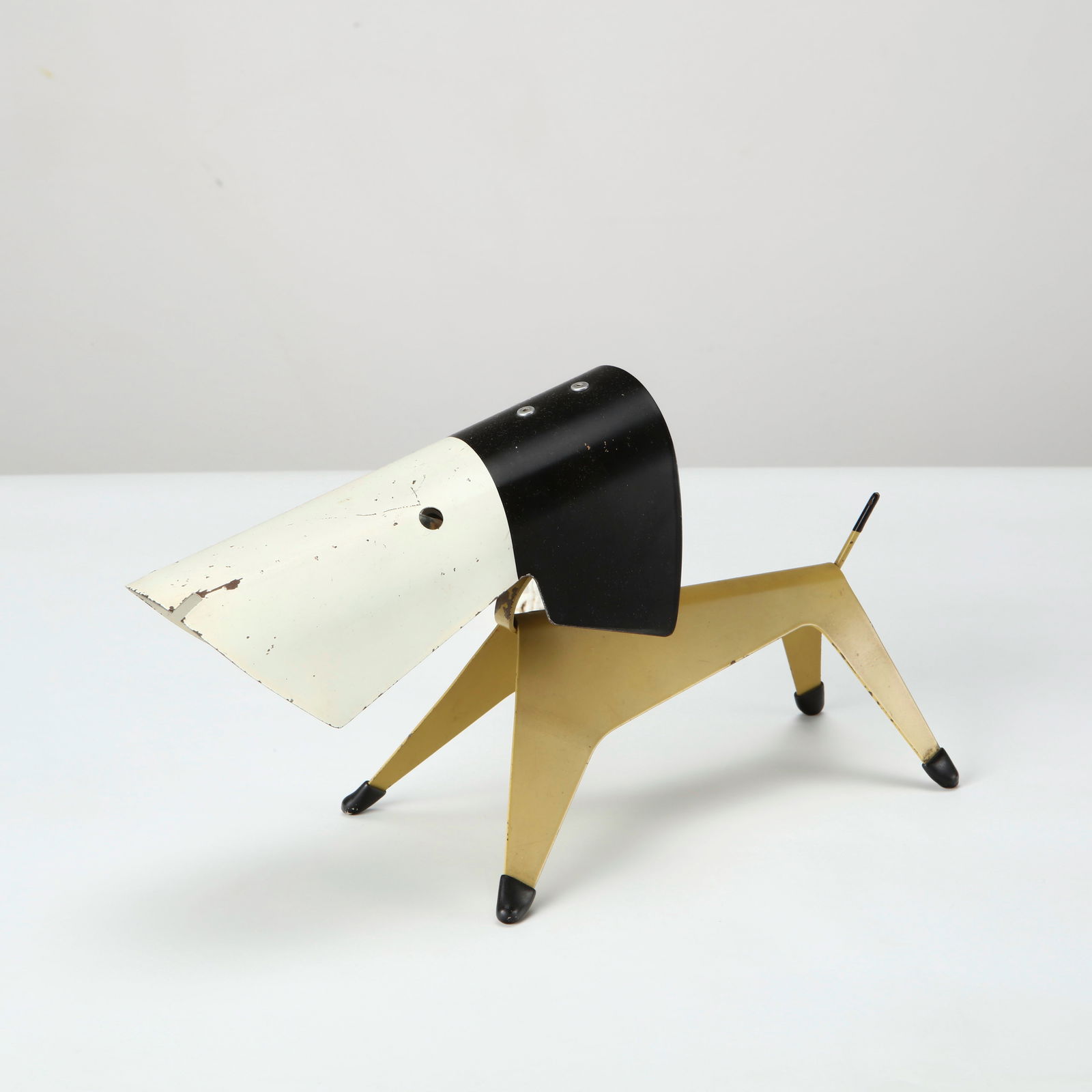 Jean Boris Lacroix for Disderot, Dog Table Lamp, Metal, France, 1950s (1 of 17)