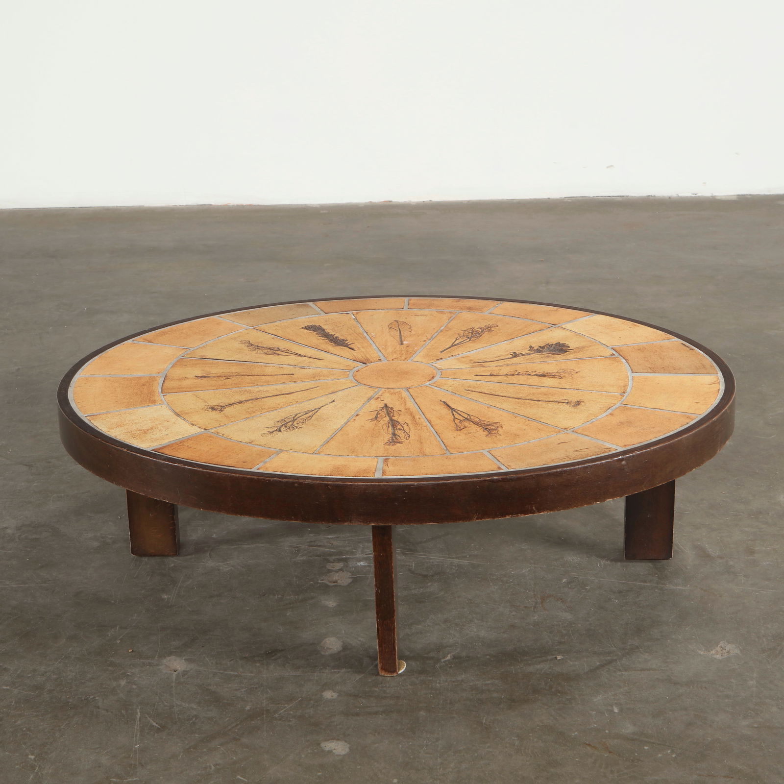 Roger Capron, Round Garrigue Coffee Table, 1960s (1 of 8)