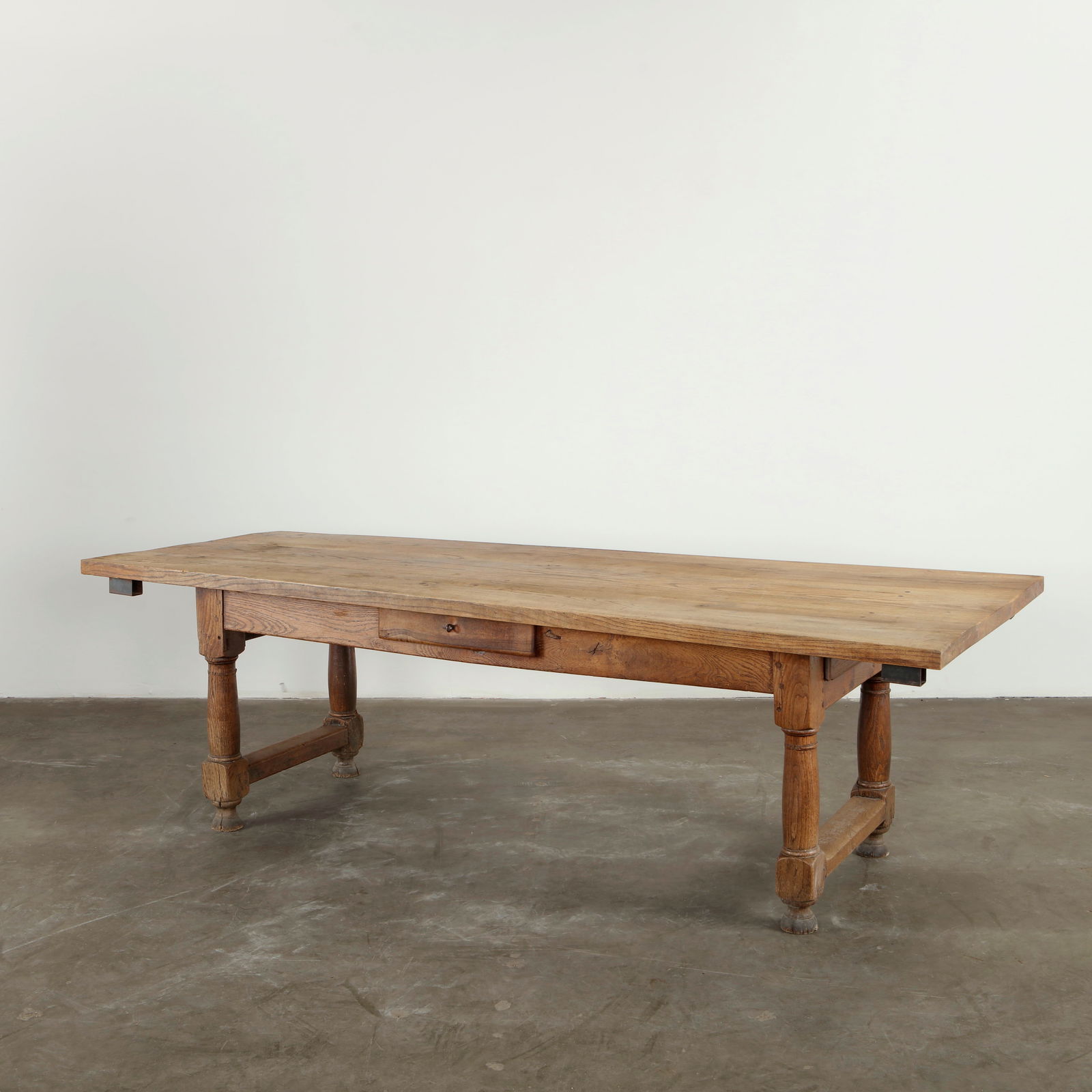 French 19th Century Oak Farmhouse Table with Extensions (1 of 20)