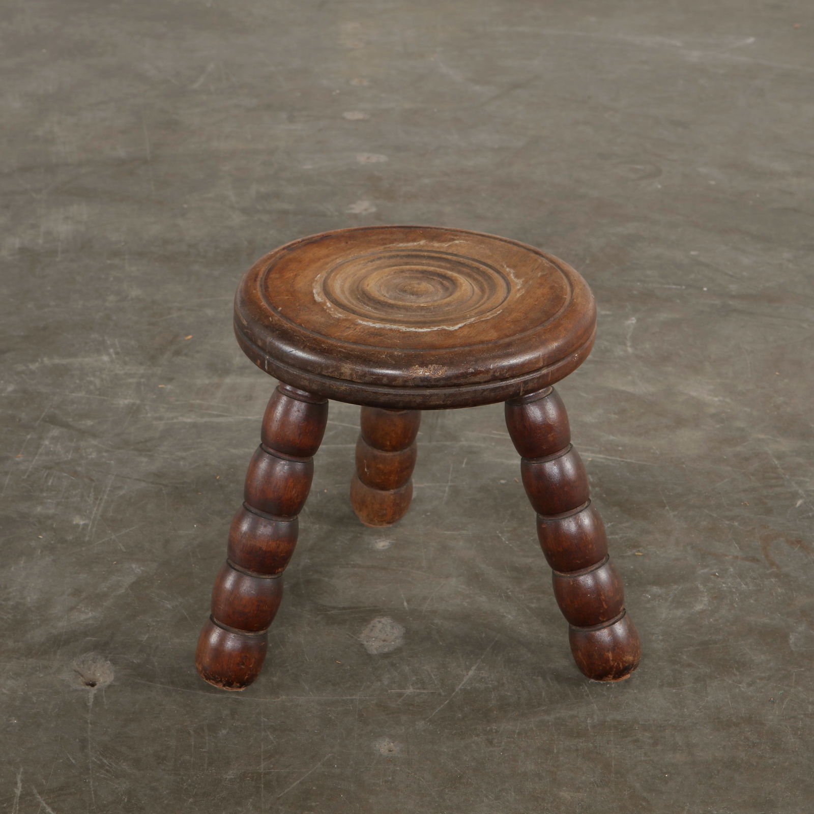 Brutalist  Wood Stool, 1960s (1 of 9)