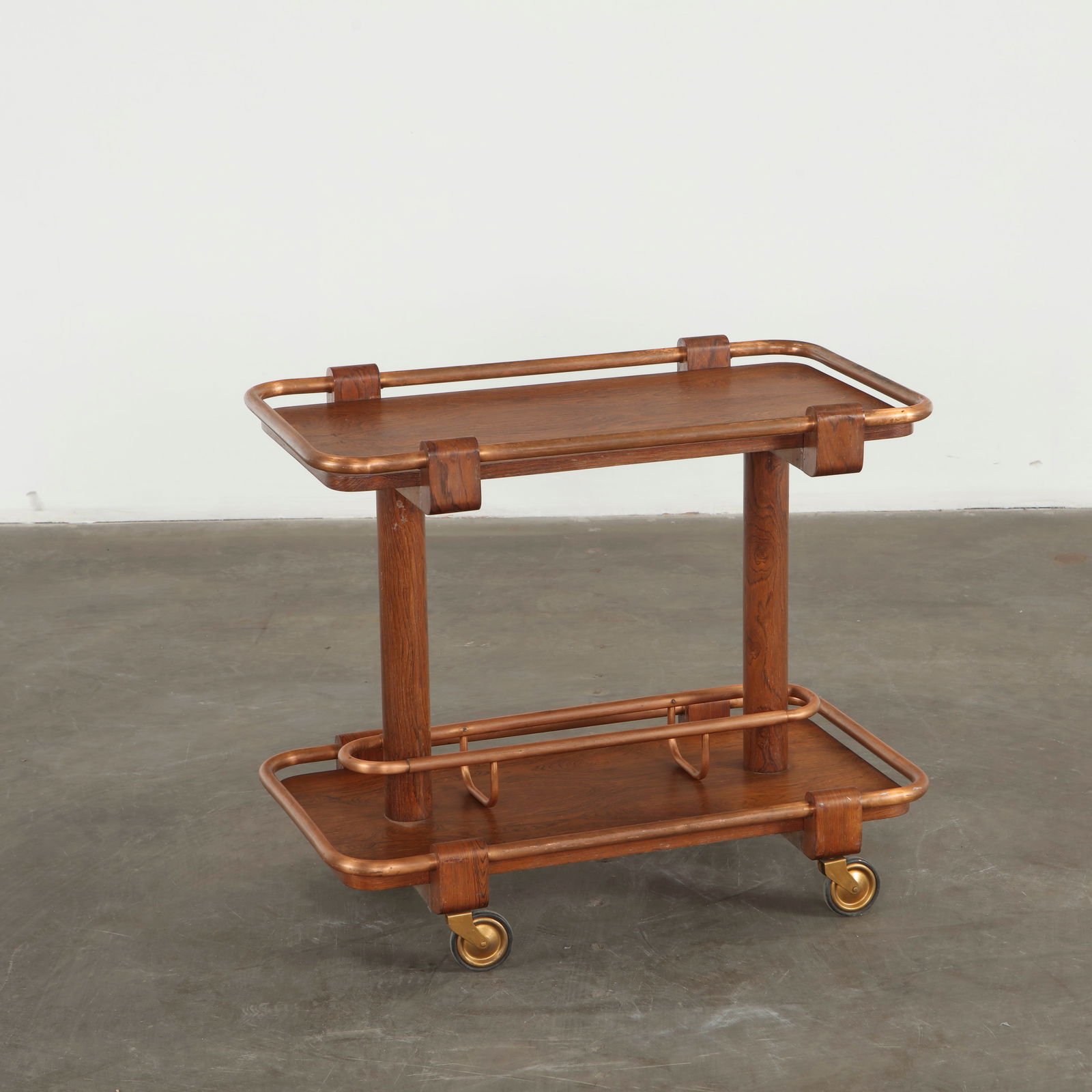 Mid-Century Wood Bar Cart, 1950s (1 of 14)