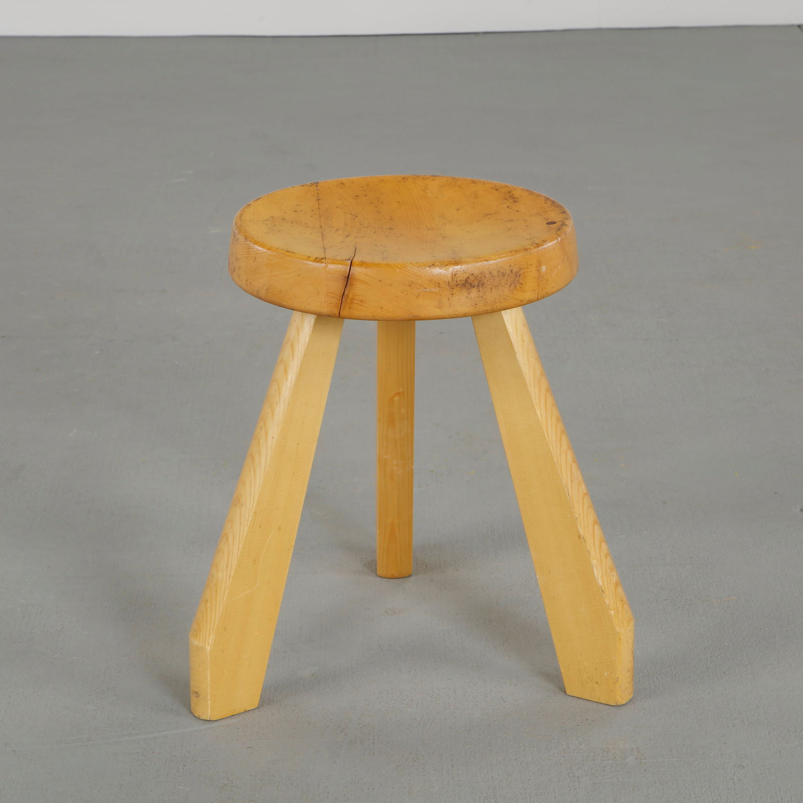 Charlotte Perriand for Les Arcs 1600, Sandoz Stool, 1960s (1 of 9)