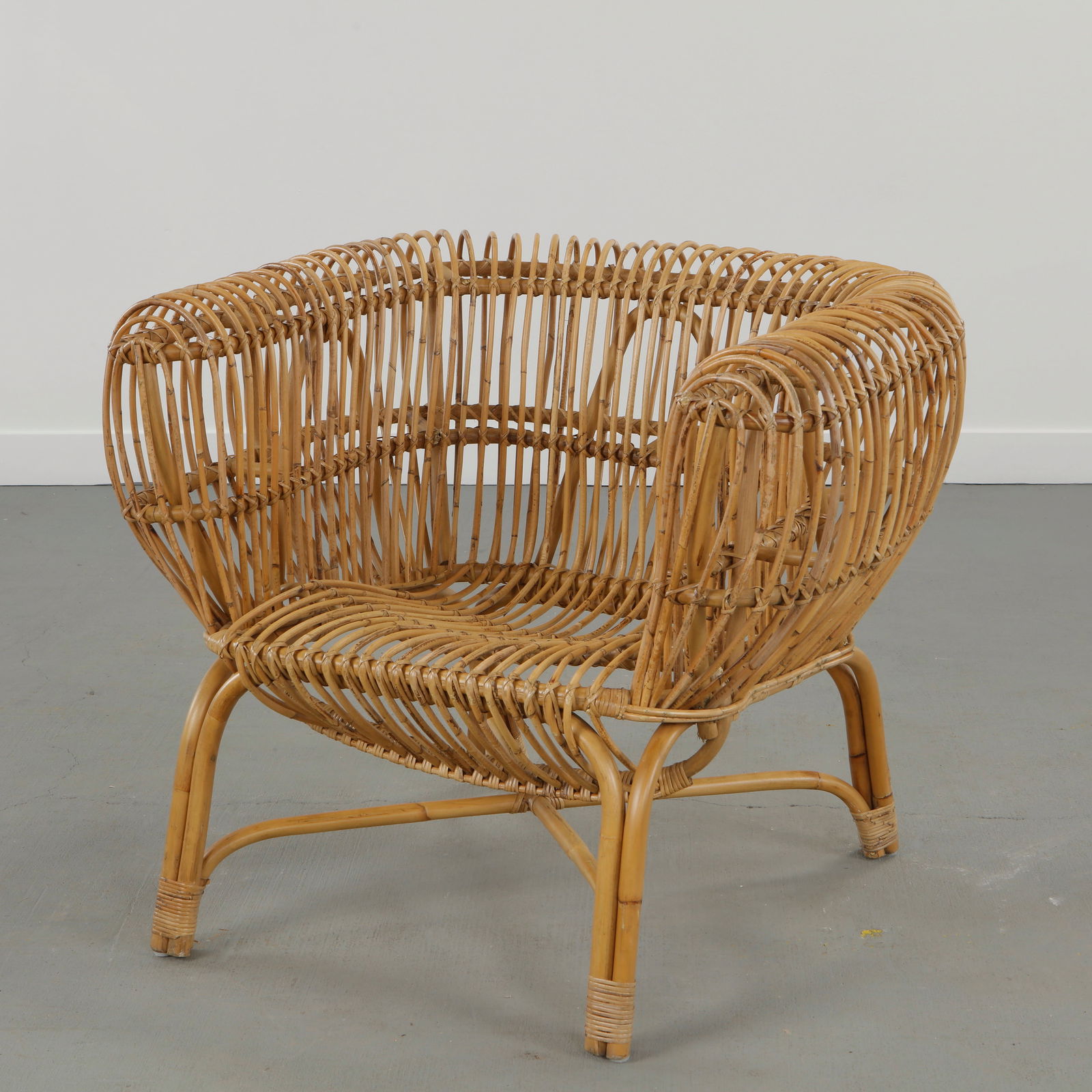 Franco Albini, Pencil Reed Rattan Chair, 1960s (1 of 13)