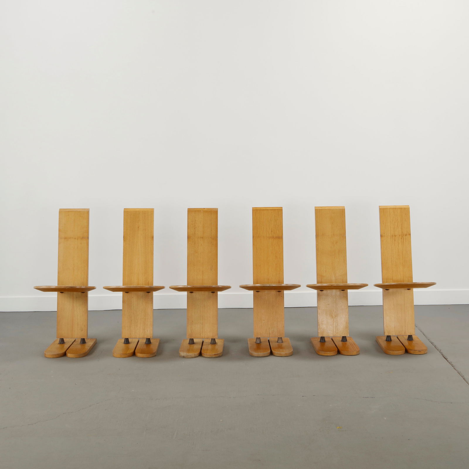 Gigi Sabadin for Emme, Set of Six Pala Dining Chairs, Italy, 1973 - 3