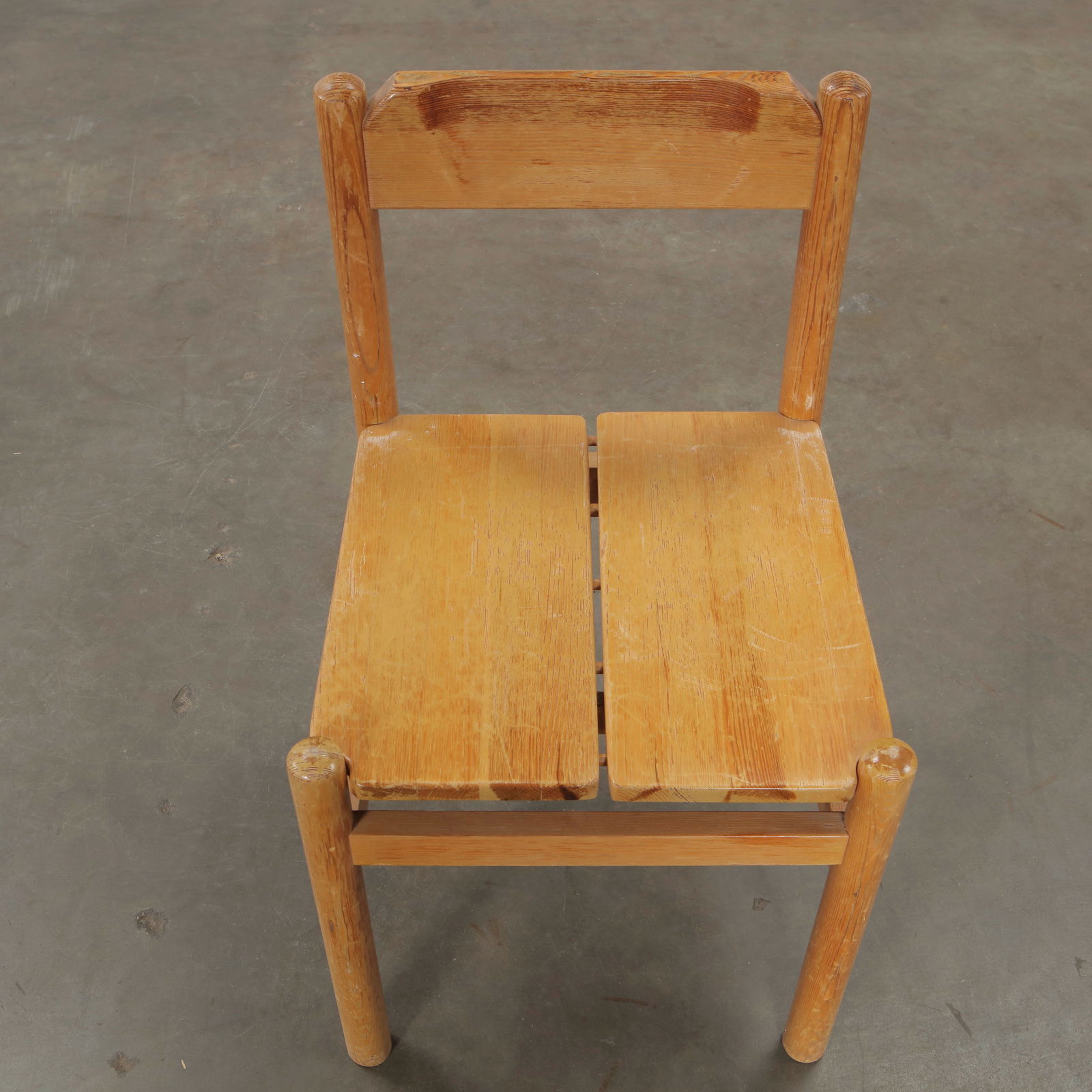 Pierre Gauthier-Delaye, Set of Four Wooden Chairs, France, 1960s - 12