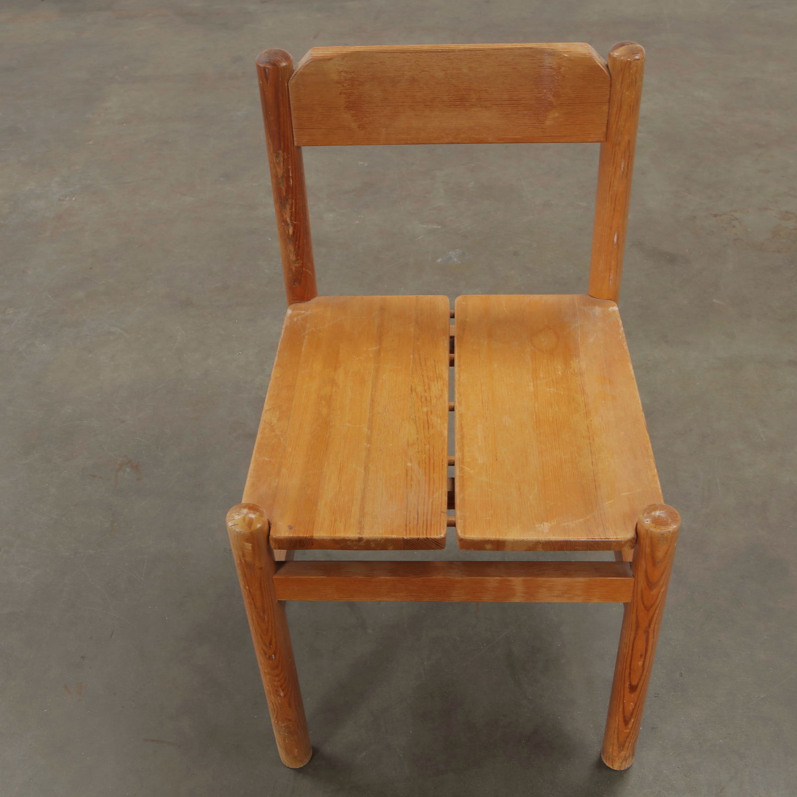 Pierre Gauthier-Delaye, Set of Four Wooden Chairs, France, 1960s - 13
