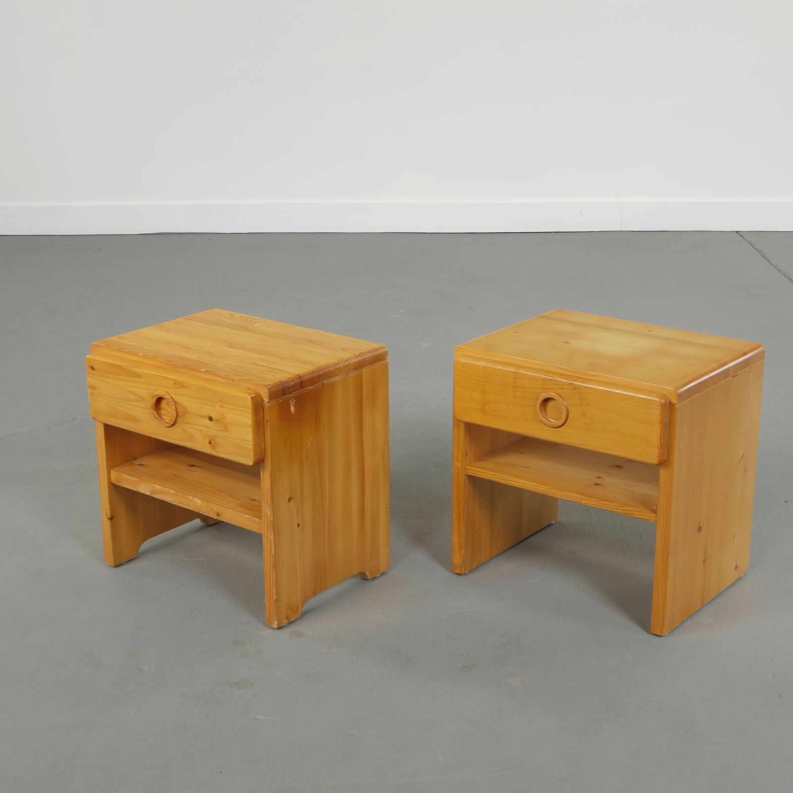 Charlotte Perriand for Les Arcs 1600, Pair of Nightstands, 1960s (1 of 15)