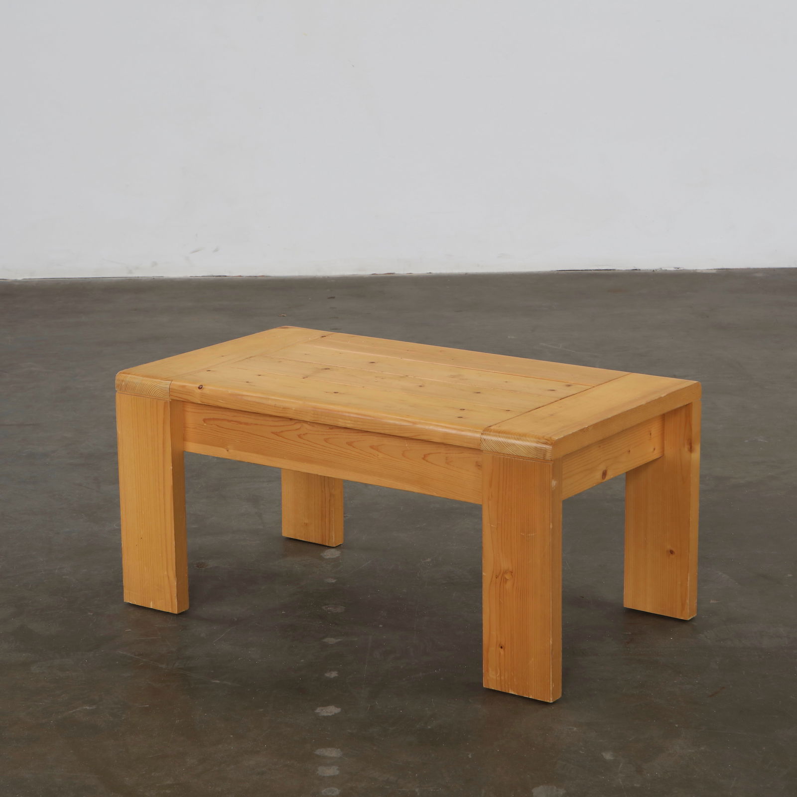 Maison Regain, Rectangular Pine Coffee Table, France, 1960s (1 of 15)