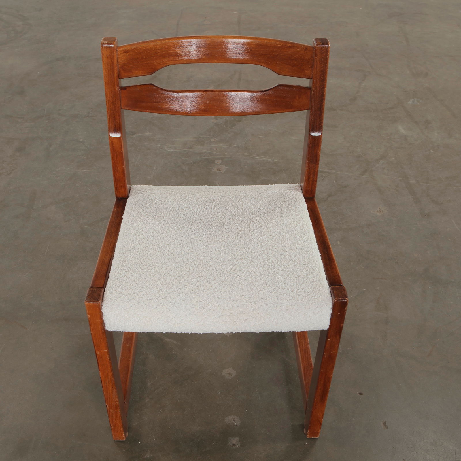 Set of Six Wool and Wood Chairs in the style of Niels Moller for J.L Moller, 1960s - 6
