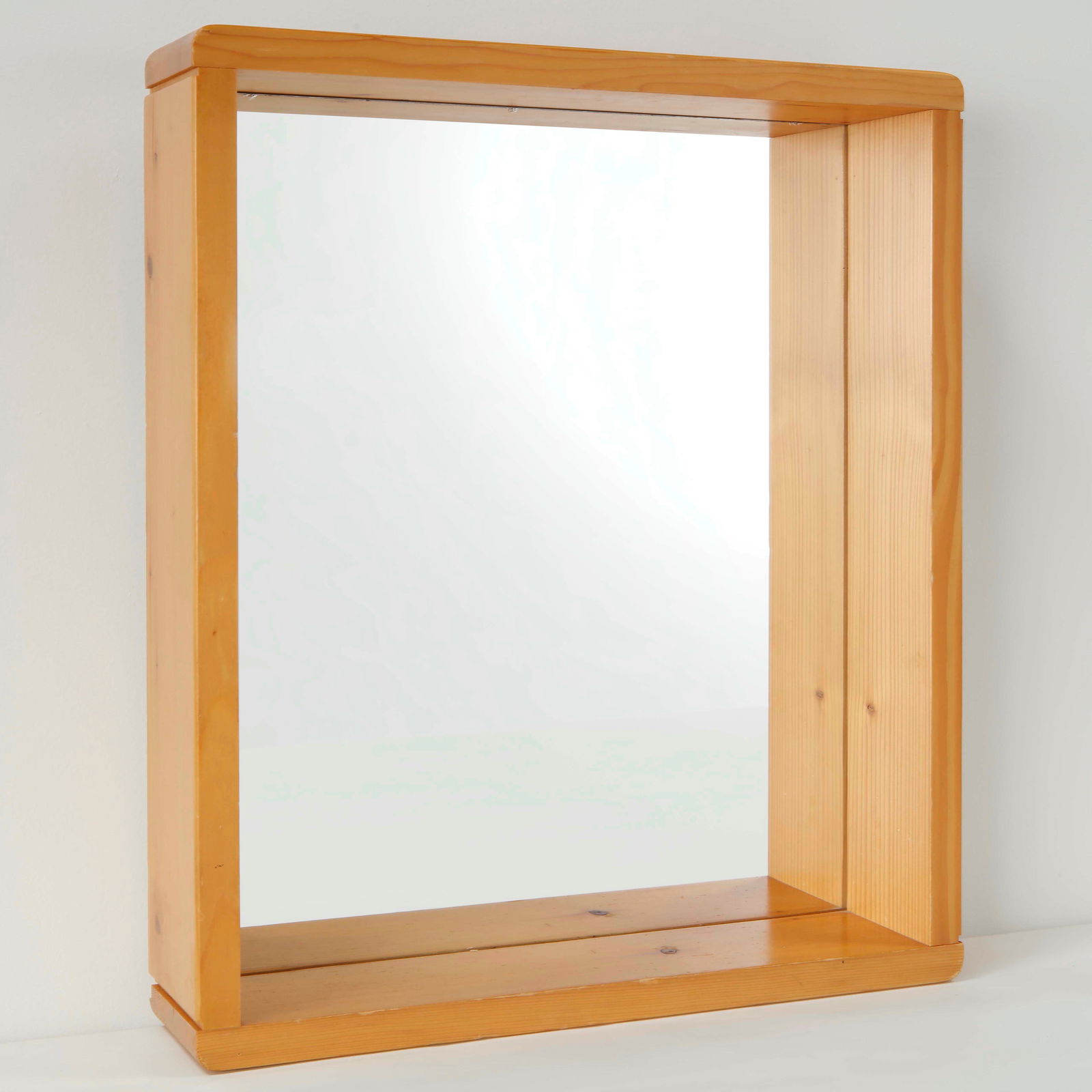 Maison Regain, Pine Mirror, 1960s - 2