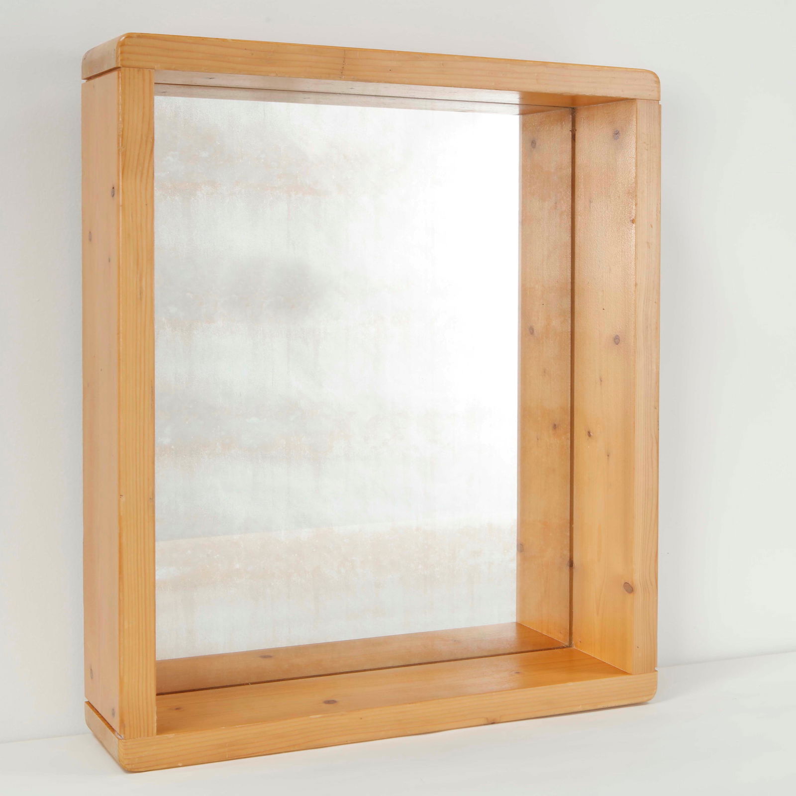 Maison Regain, Pine Mirror, 1960s - 2