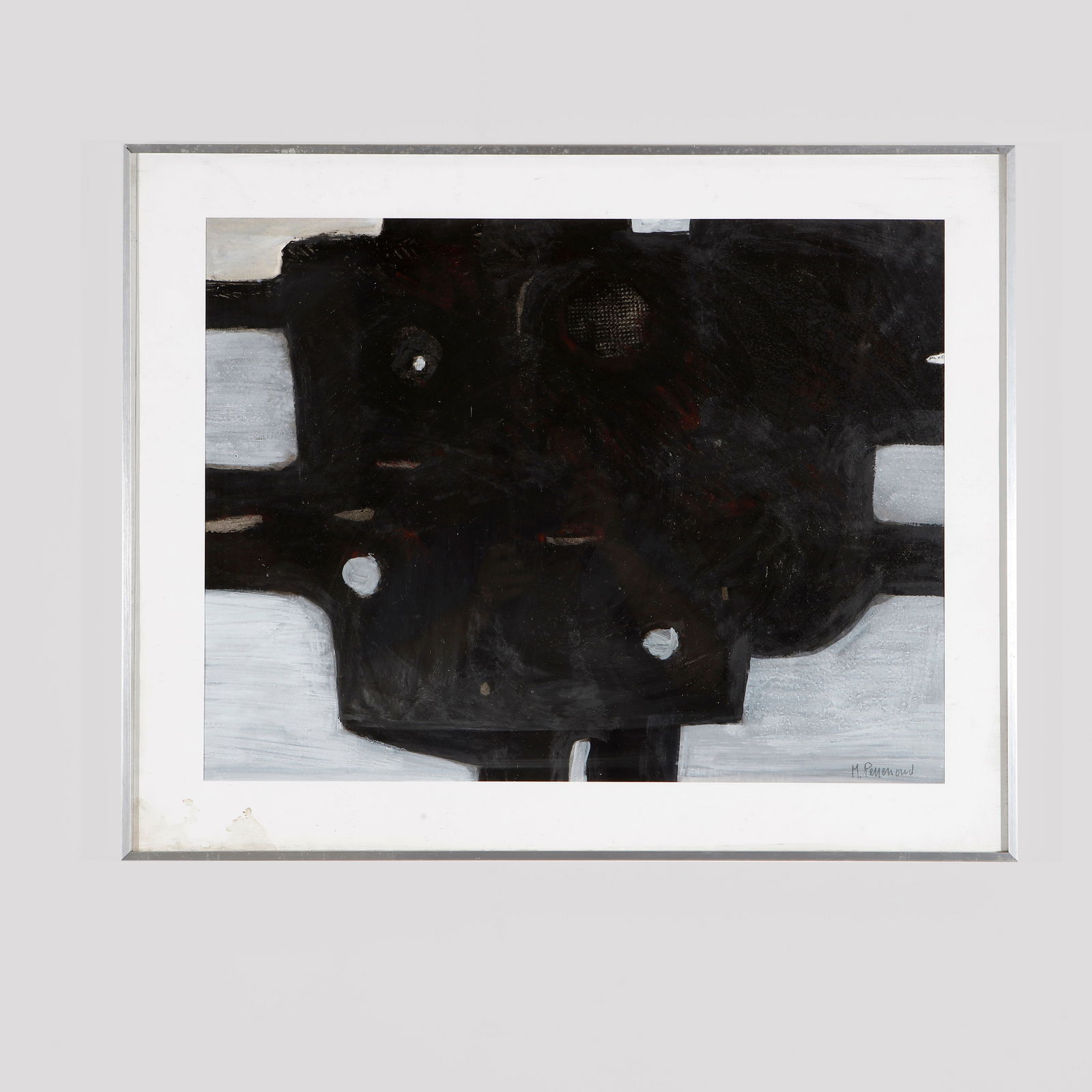 Maurice Perrenoud, Oil on Paper, 1960s (1 of 2)