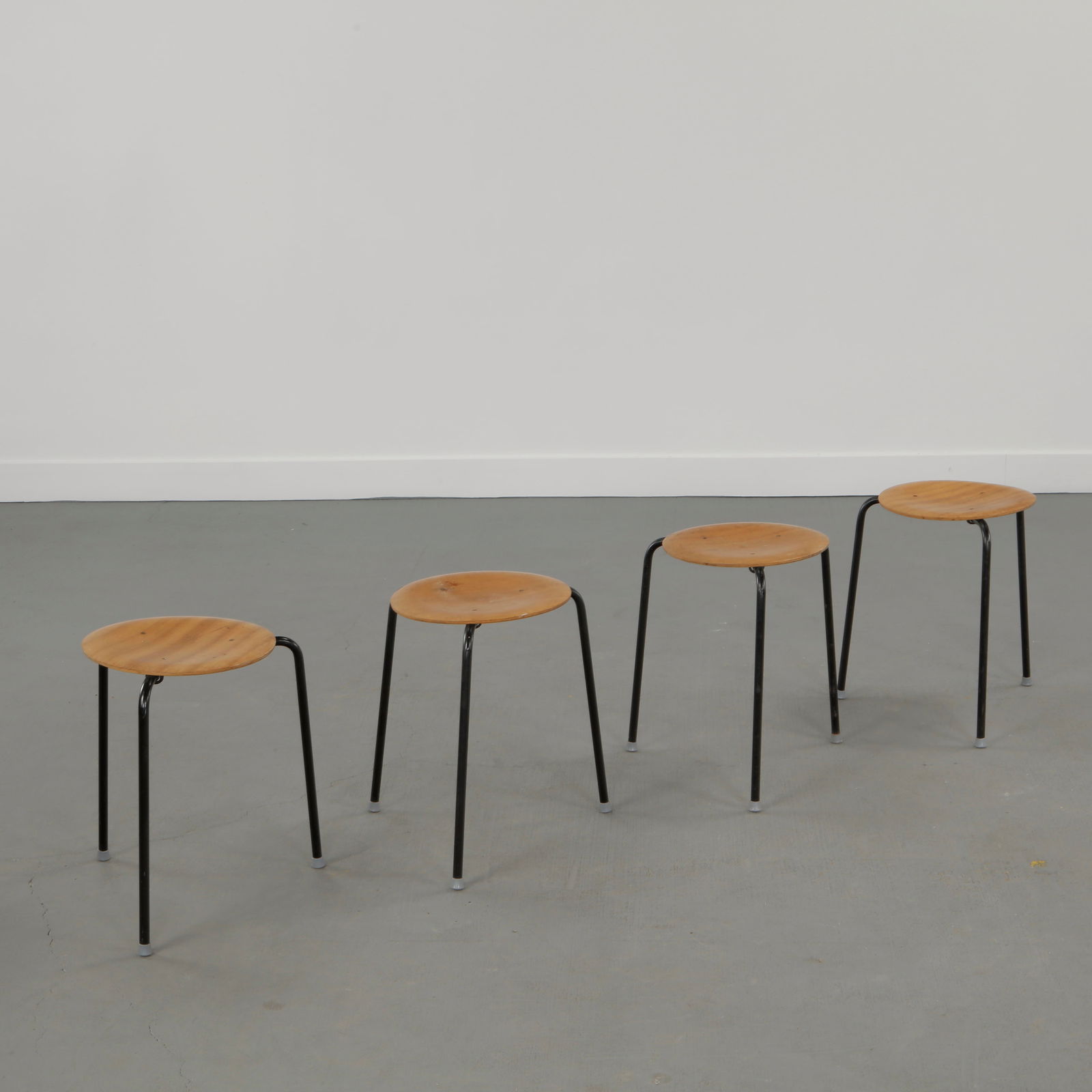 Arne Jacobsen, Set of Four Stacking Dot Stools, 1950s (1 of 13)