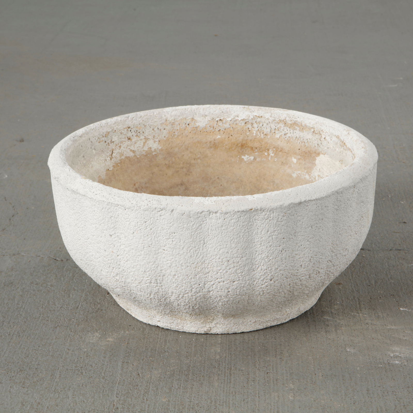 Low Circular Stone Basin Planter, 1960s (1 of 9)