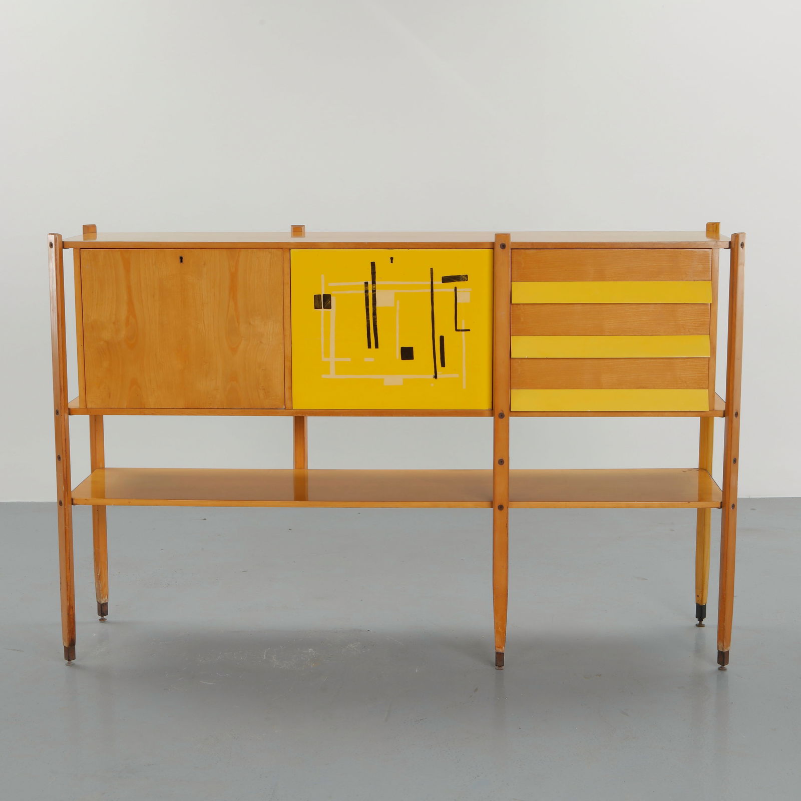 Roberto Aloi, Maple Sideboard, 1950s - 2
