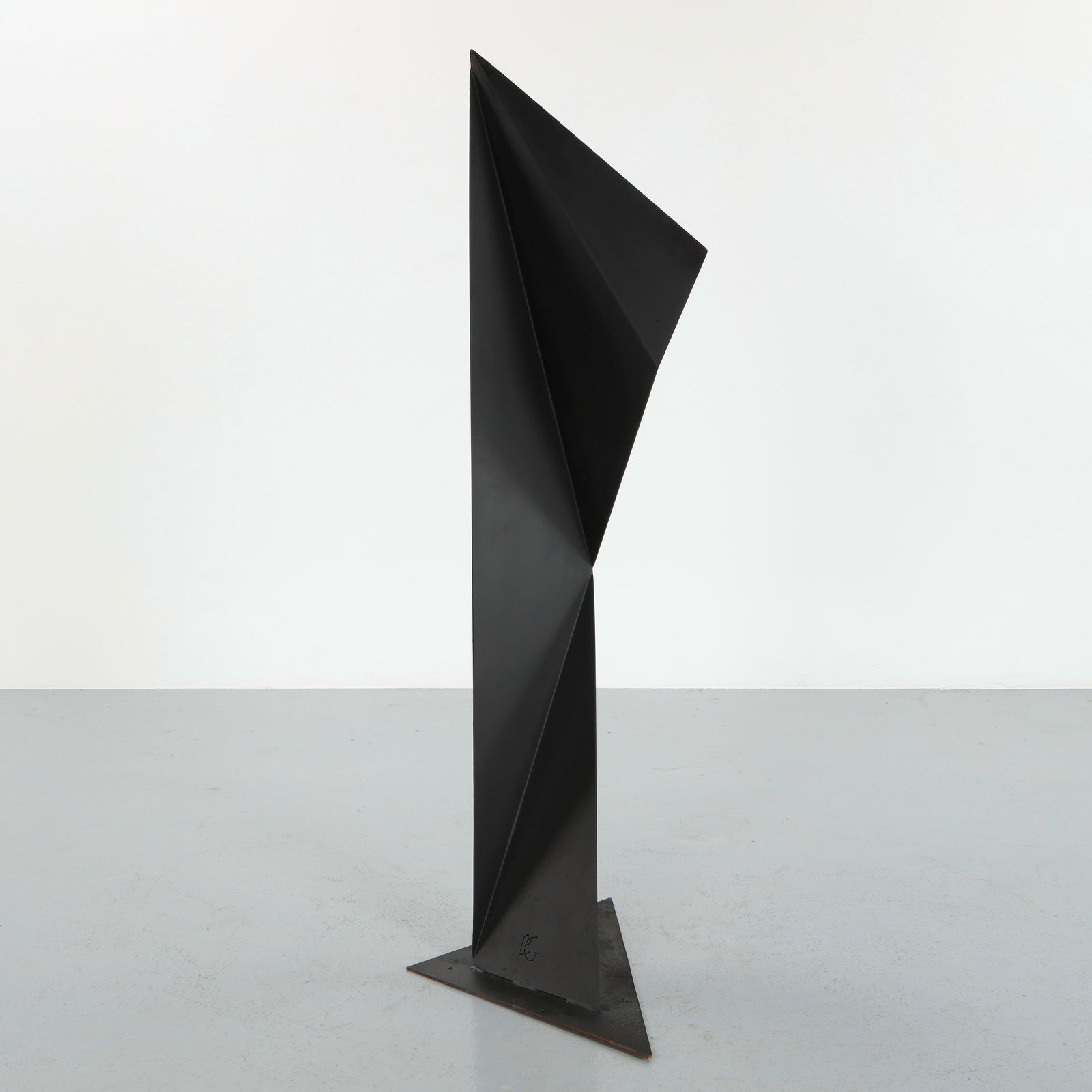 Philippe Makhloof, Black Contemporary Metal Sculpture, 1980s (1 of 12)