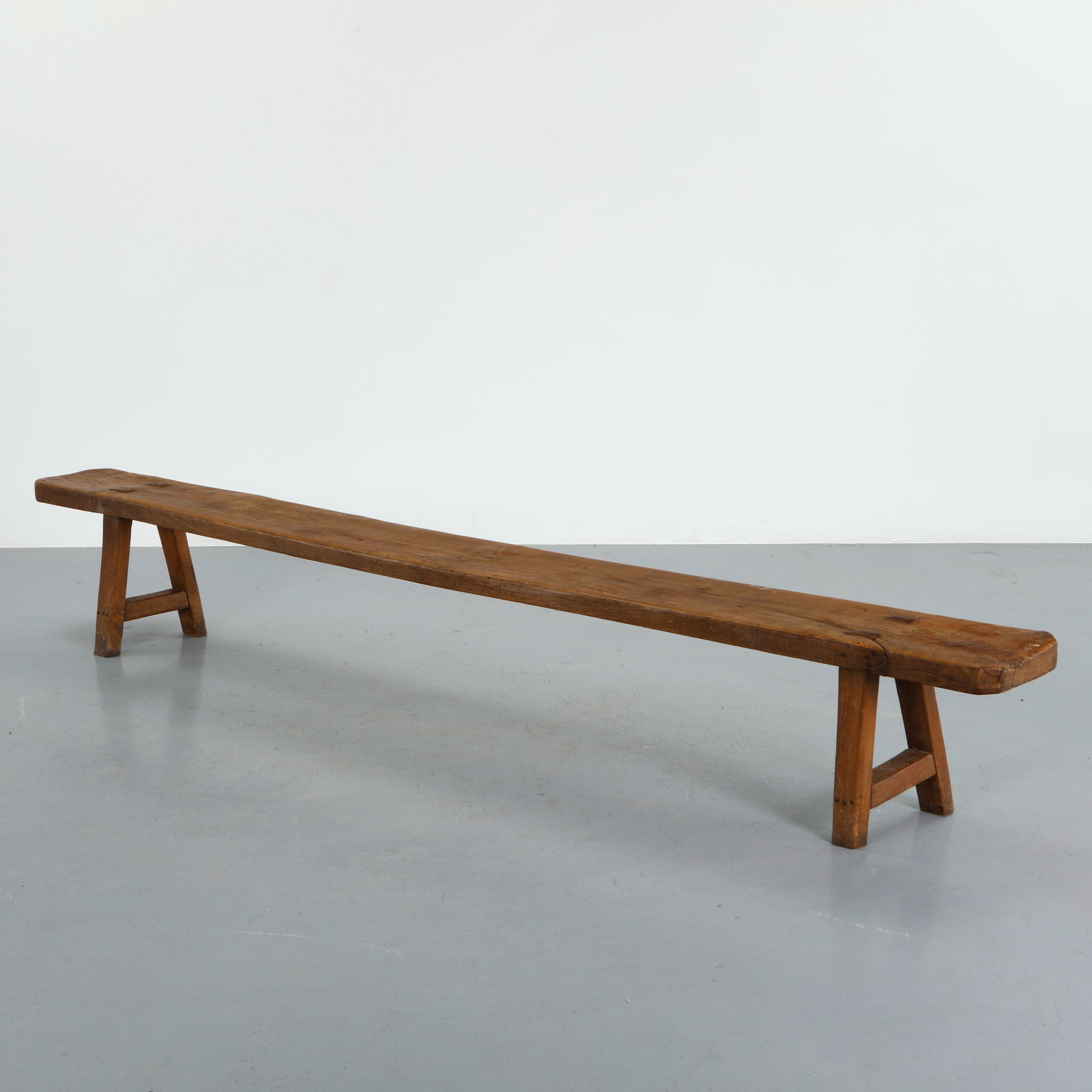 10-Foot Brutalist Monastic Bench, 1850s (1 of 11)