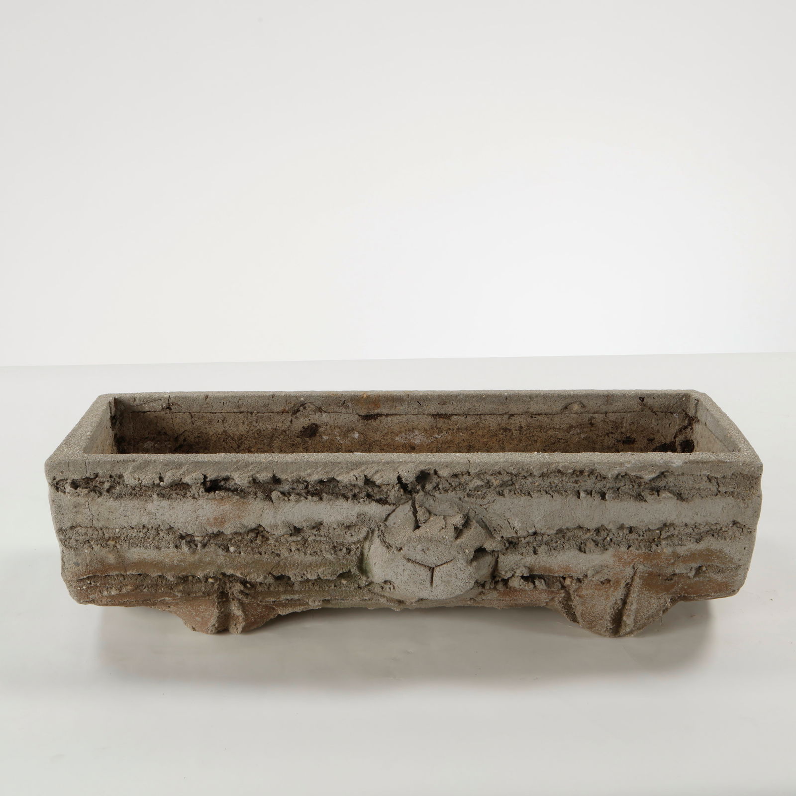 Faux Bois Rectangular Planter, 1960s - 2