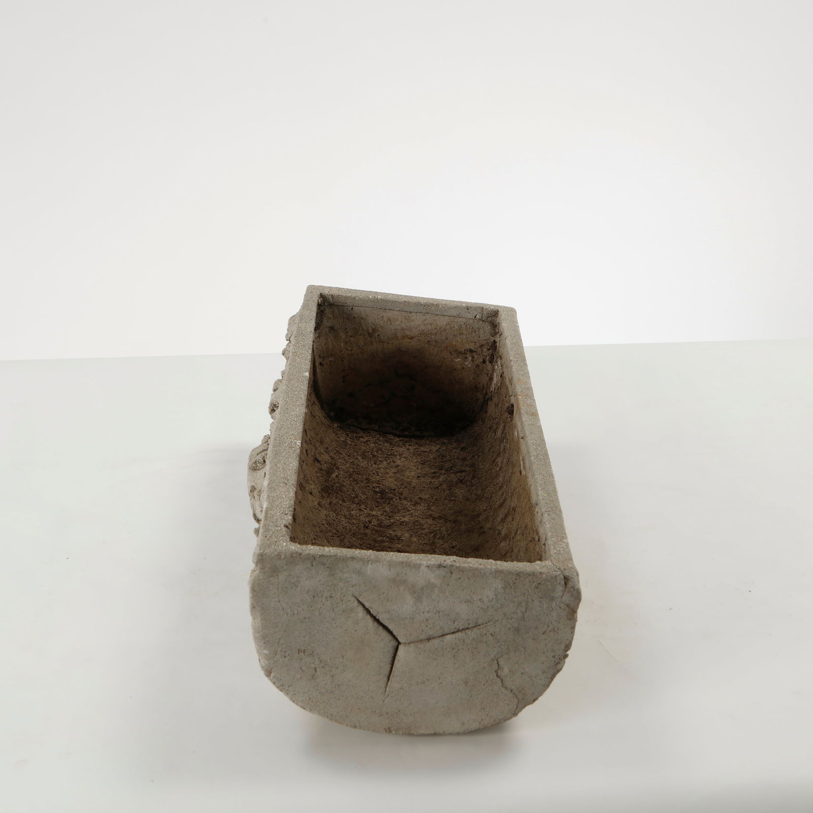 Faux Bois Rectangular Planter, 1960s - 3