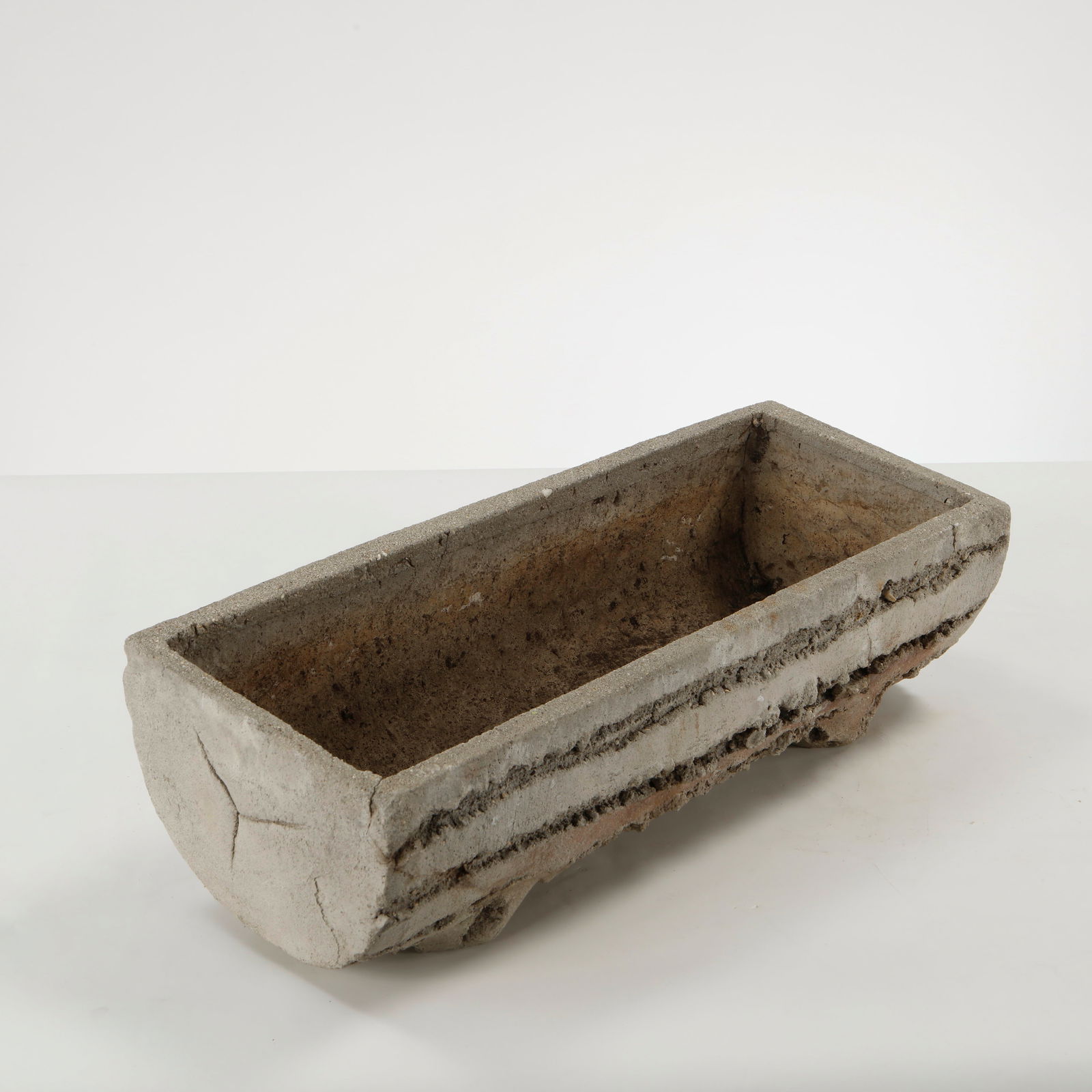 Faux Bois Rectangular Planter, 1960s - 4