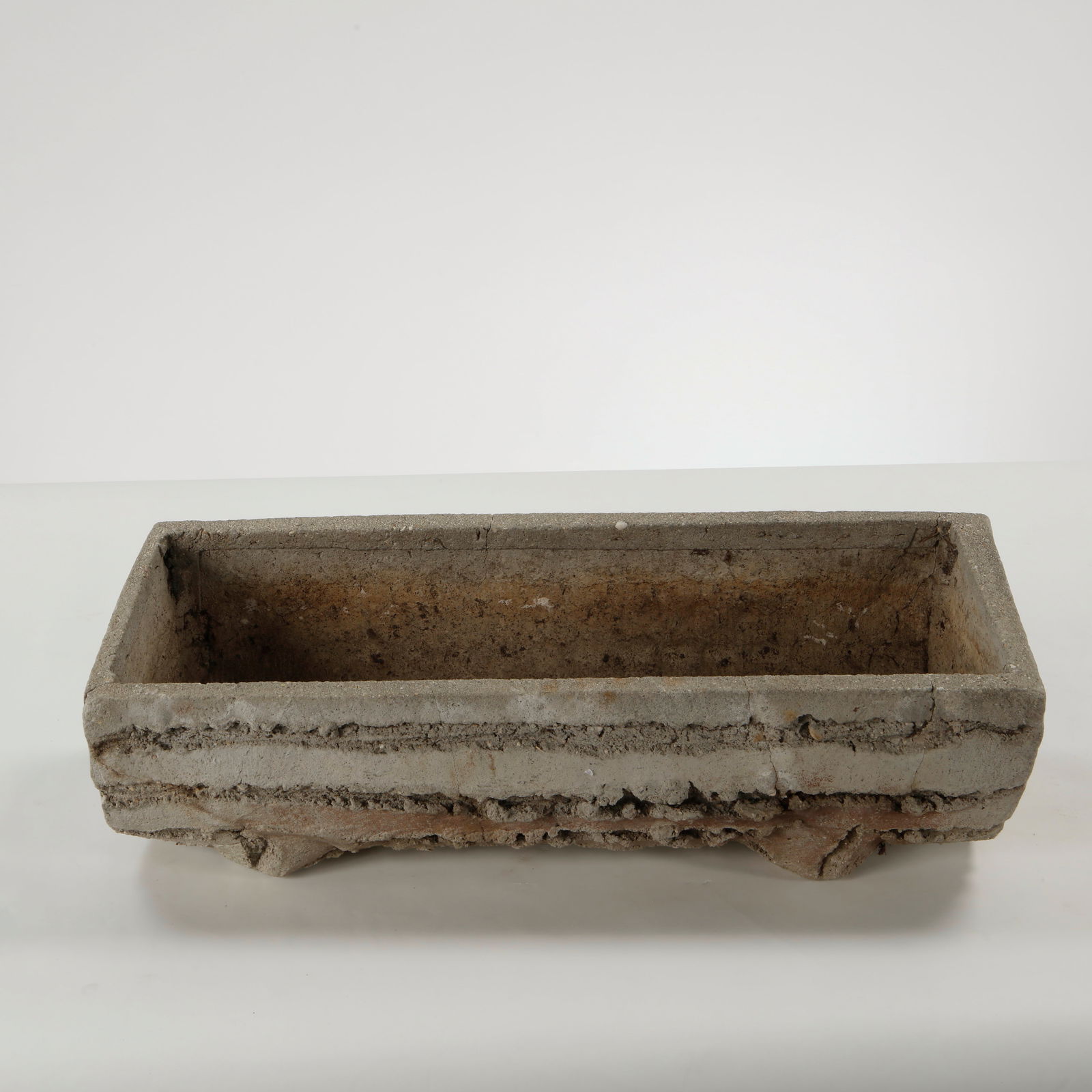 Faux Bois Rectangular Planter, 1960s - 5
