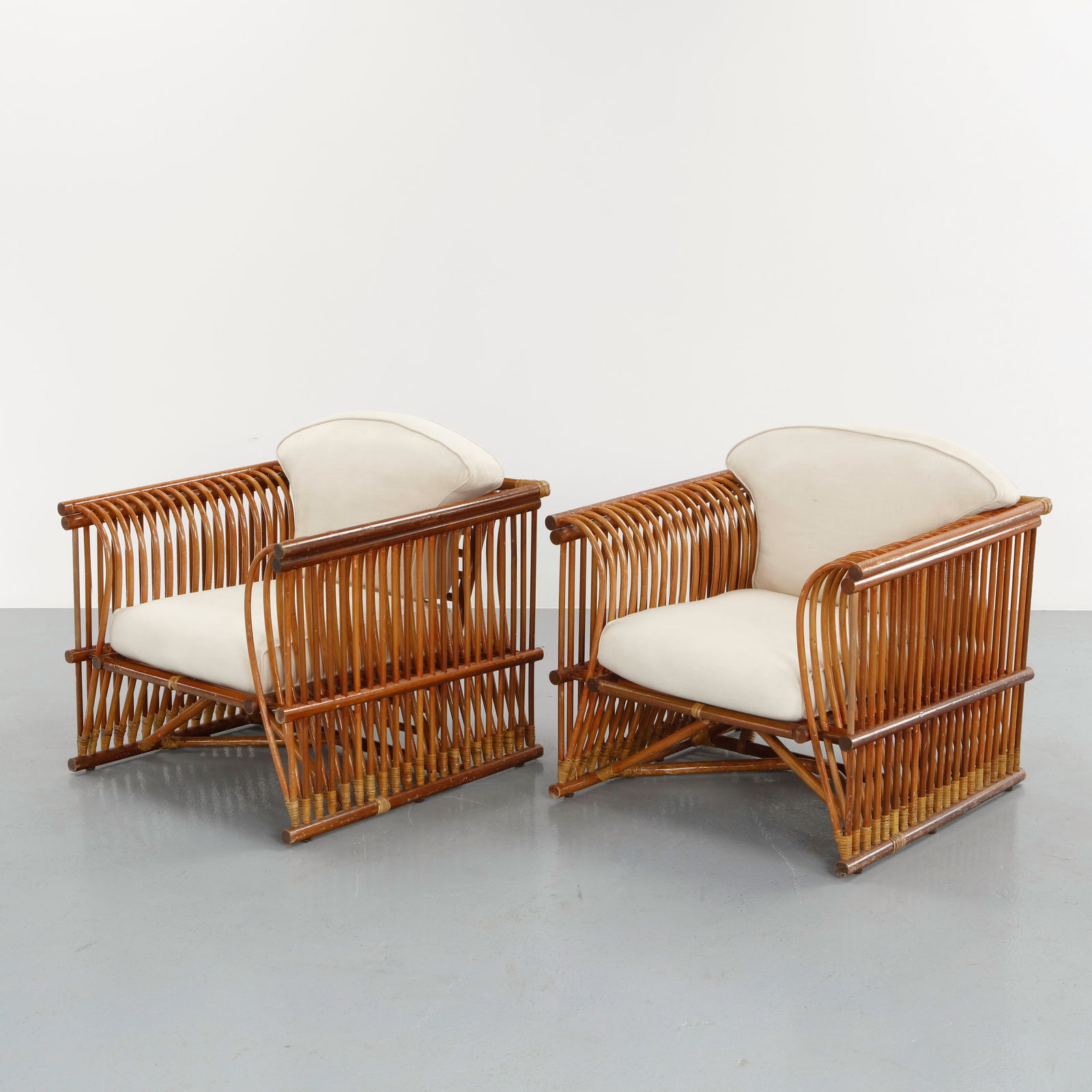 Pair of Bamboo Lounge Chair, 1970s (1 of 18)