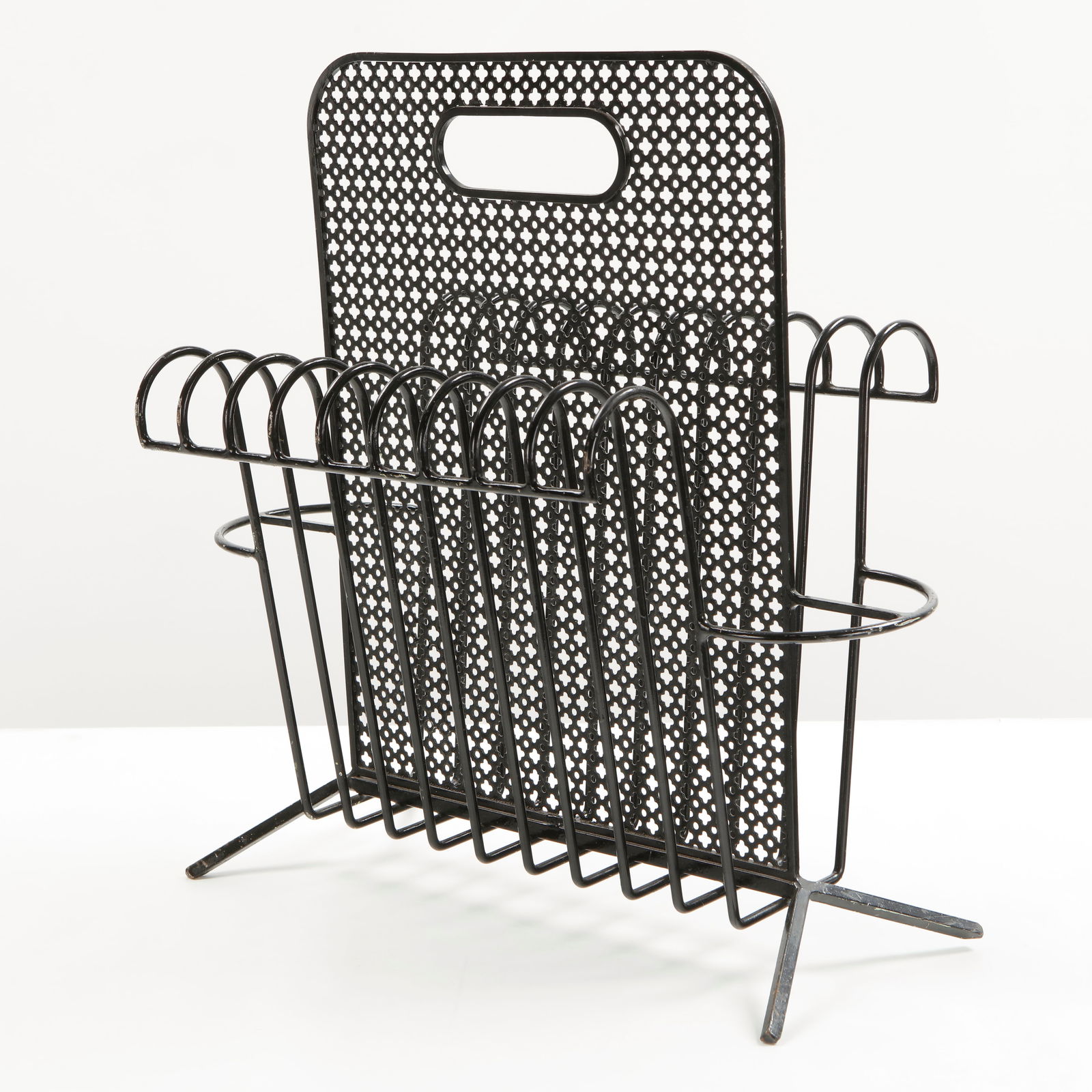 Mathieu Mategot, Black Metal Magazine Rack, 1950s (1 of 8)