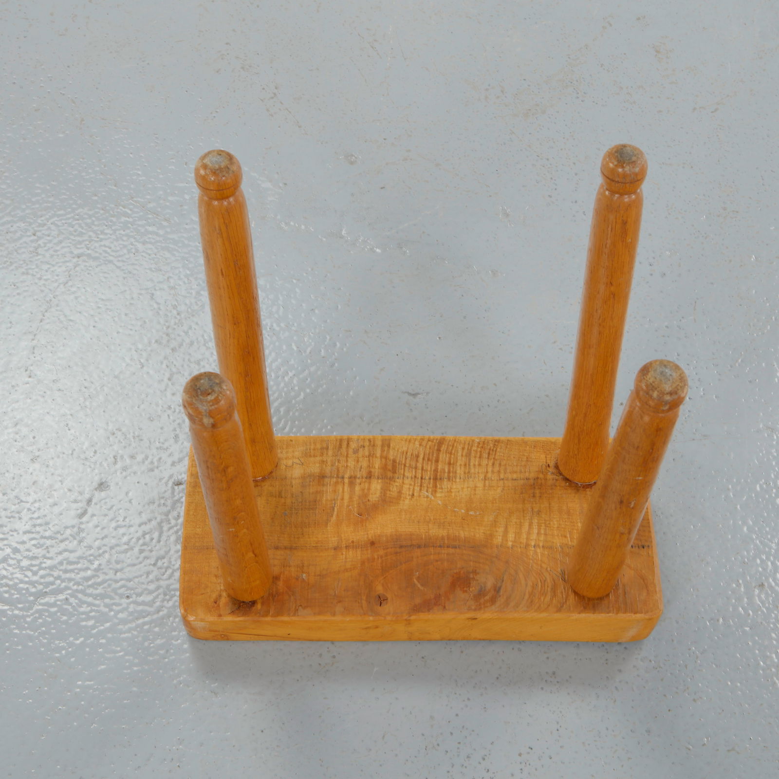 French Provincial, Rectangular Rustic Bench Stool, 1950s - 12